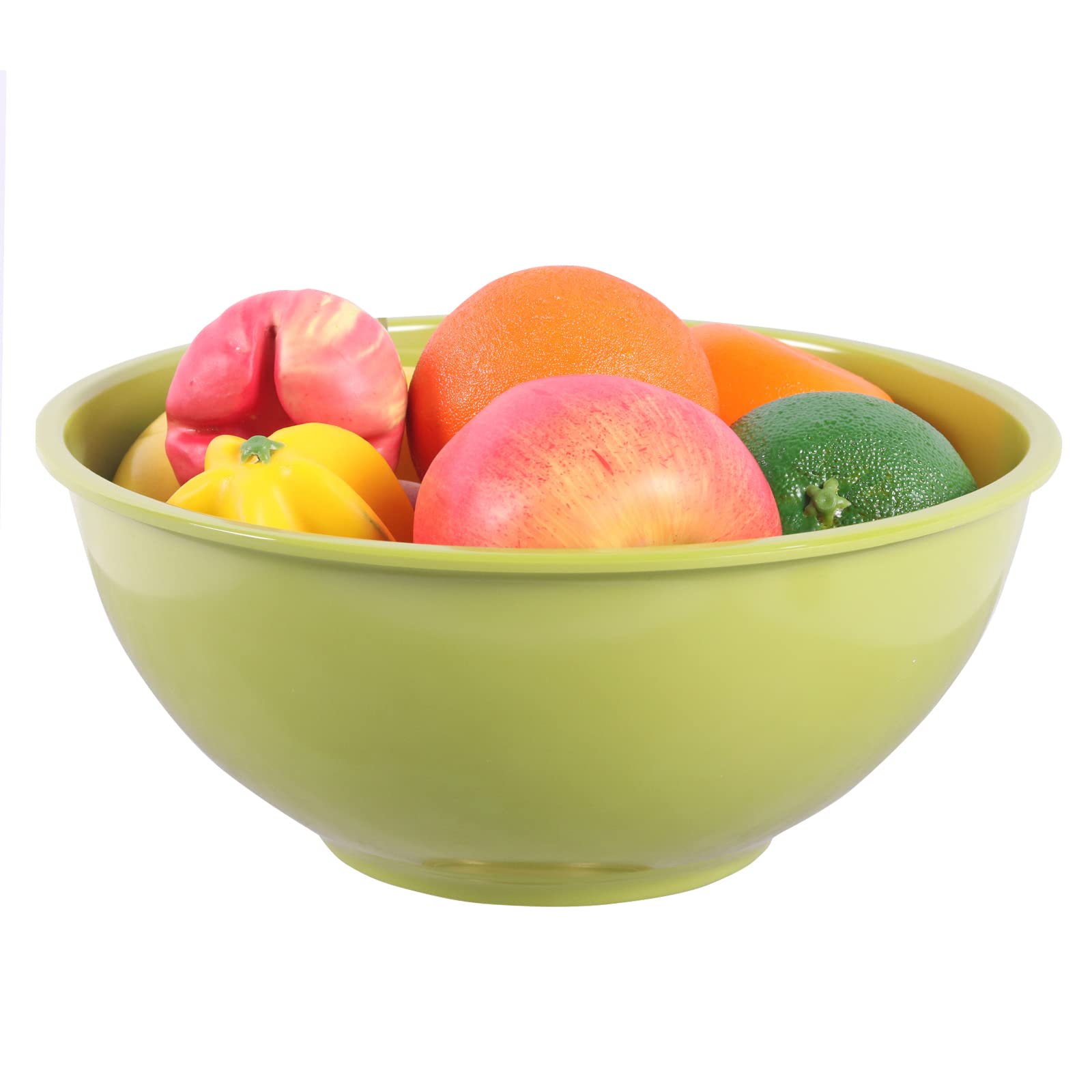 Lok-Osemile Melamine Mixing Bowls With Lids - 12 Piece Nesting Bowls Set 6 Bowls And 6 Lids, Mixing Bowl Set (Green Ombre)