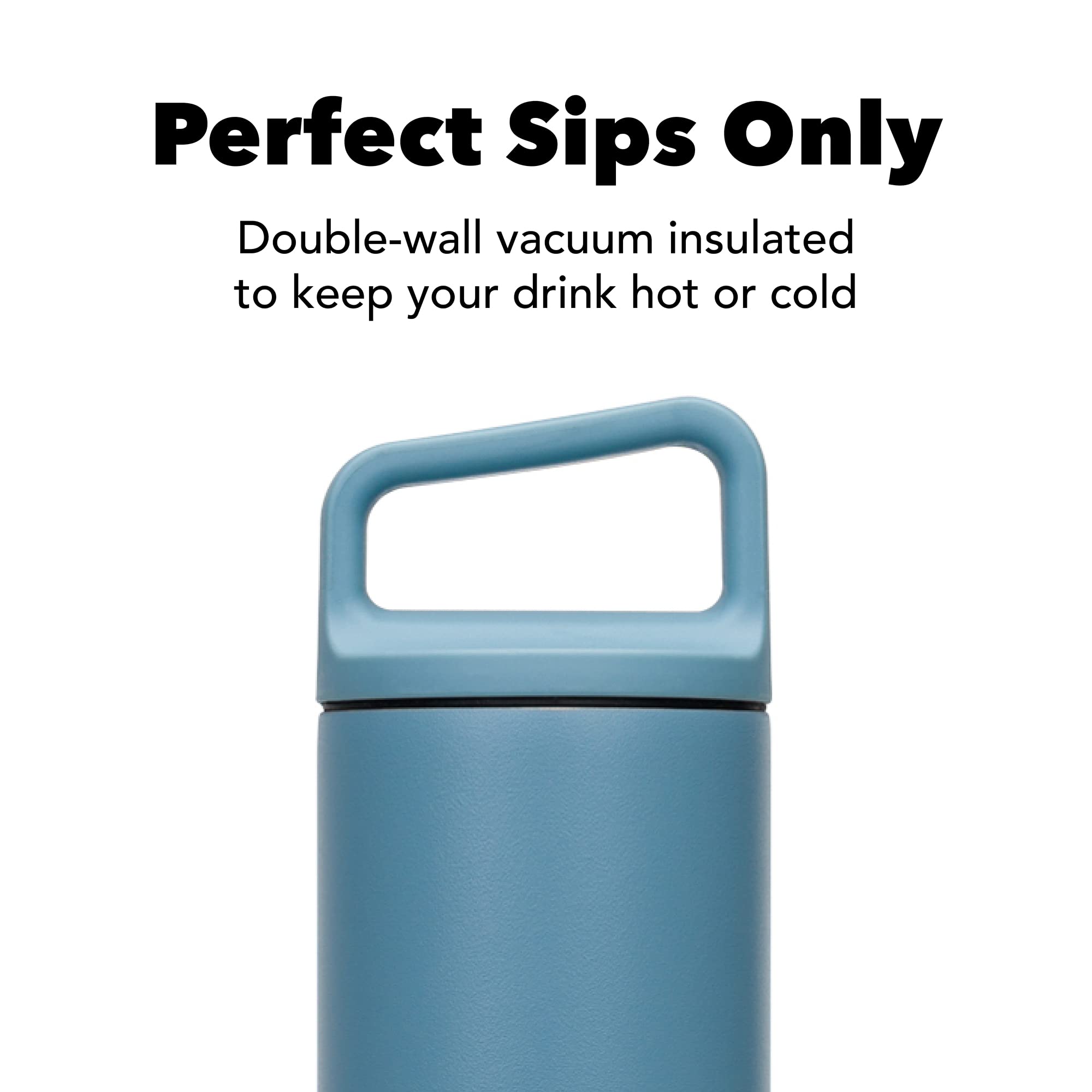 Miir Insulated Sustainable Wide Mouth Bottle With Leak-Proof Lid | Car Cup Holder Compatible - 20Oz - Home