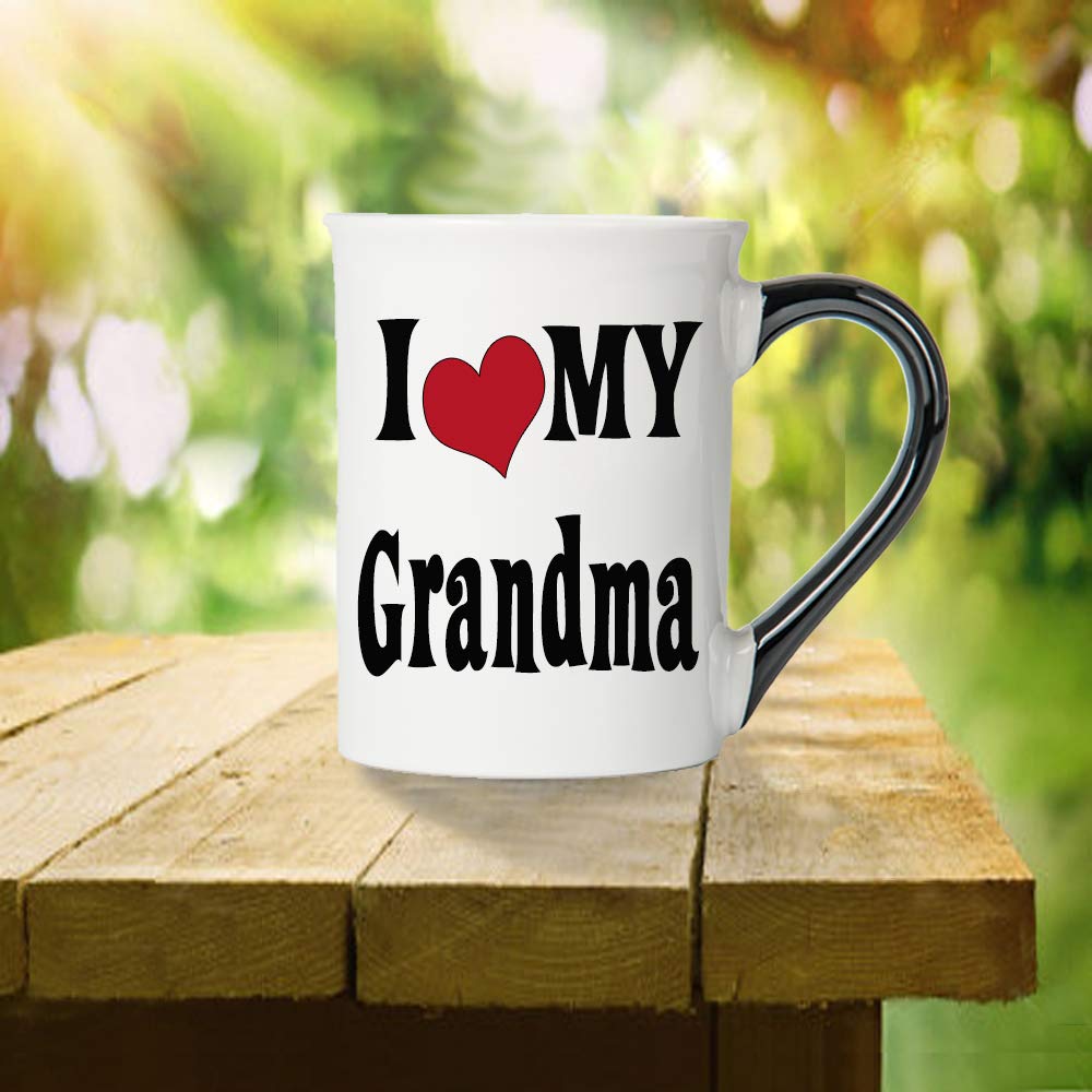 Cottage Creek I Love My Grandma Coffee Mug, 16Oz Coffee Cup For Grandma, Grandma Gifts, Birthday Gifts For Women, New Grandma Gi
