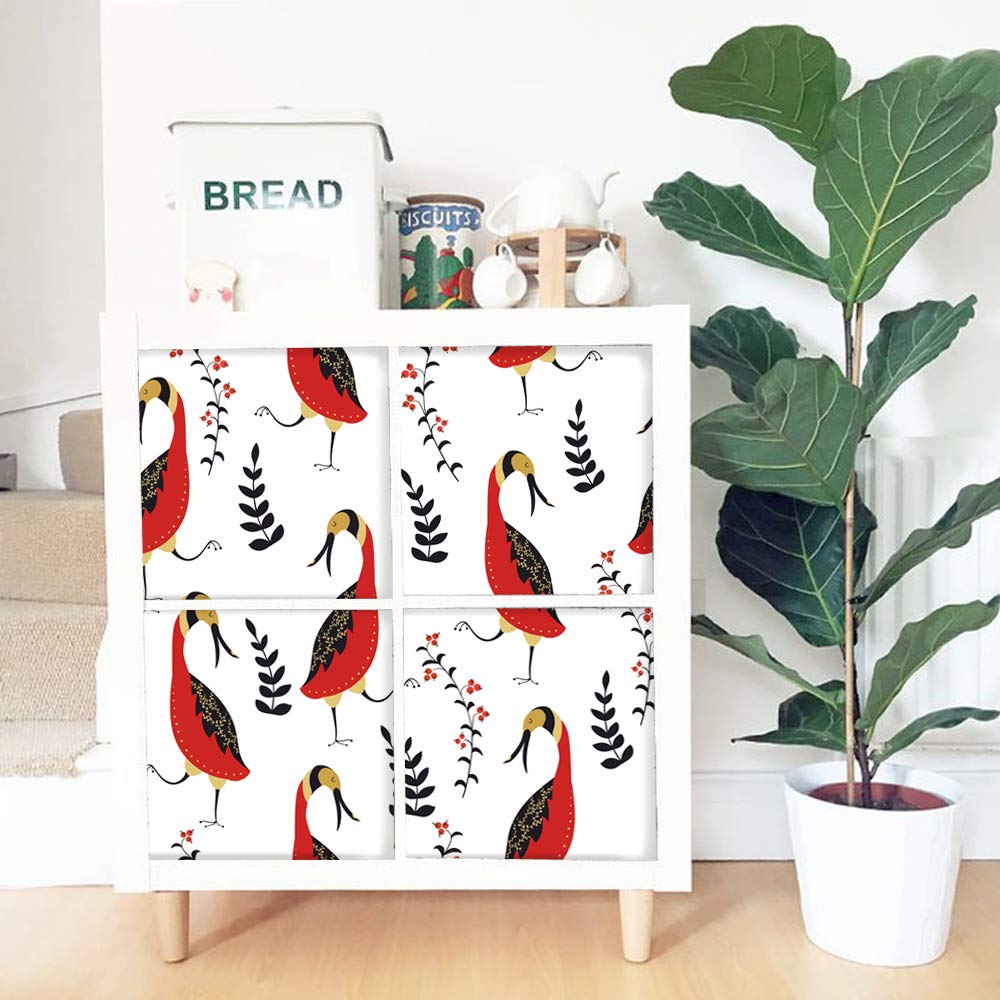 Self-Adhesive Dresser Sticker, Peel And Stick Furniture Skin, Removable Shelf Unit Decals Sticker (007, Expedit/Kallax)