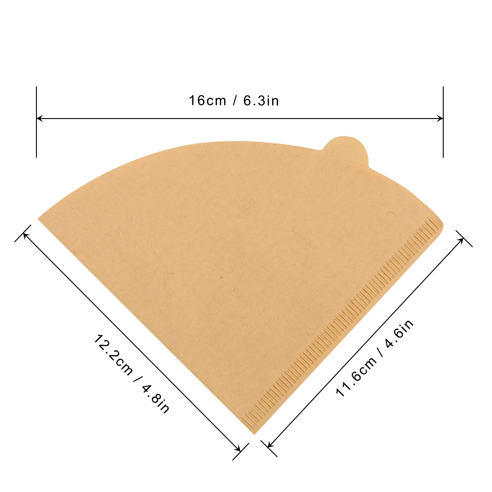 Coffee Filter  Cone Coffee Filters 2  Pour Over Filters for v60 Coffee Dripper and Drip Coffee Maker  1-4 Cups  100 Count  Disposable V02 Coffee Filters(Natural Unbleached  Size 02)