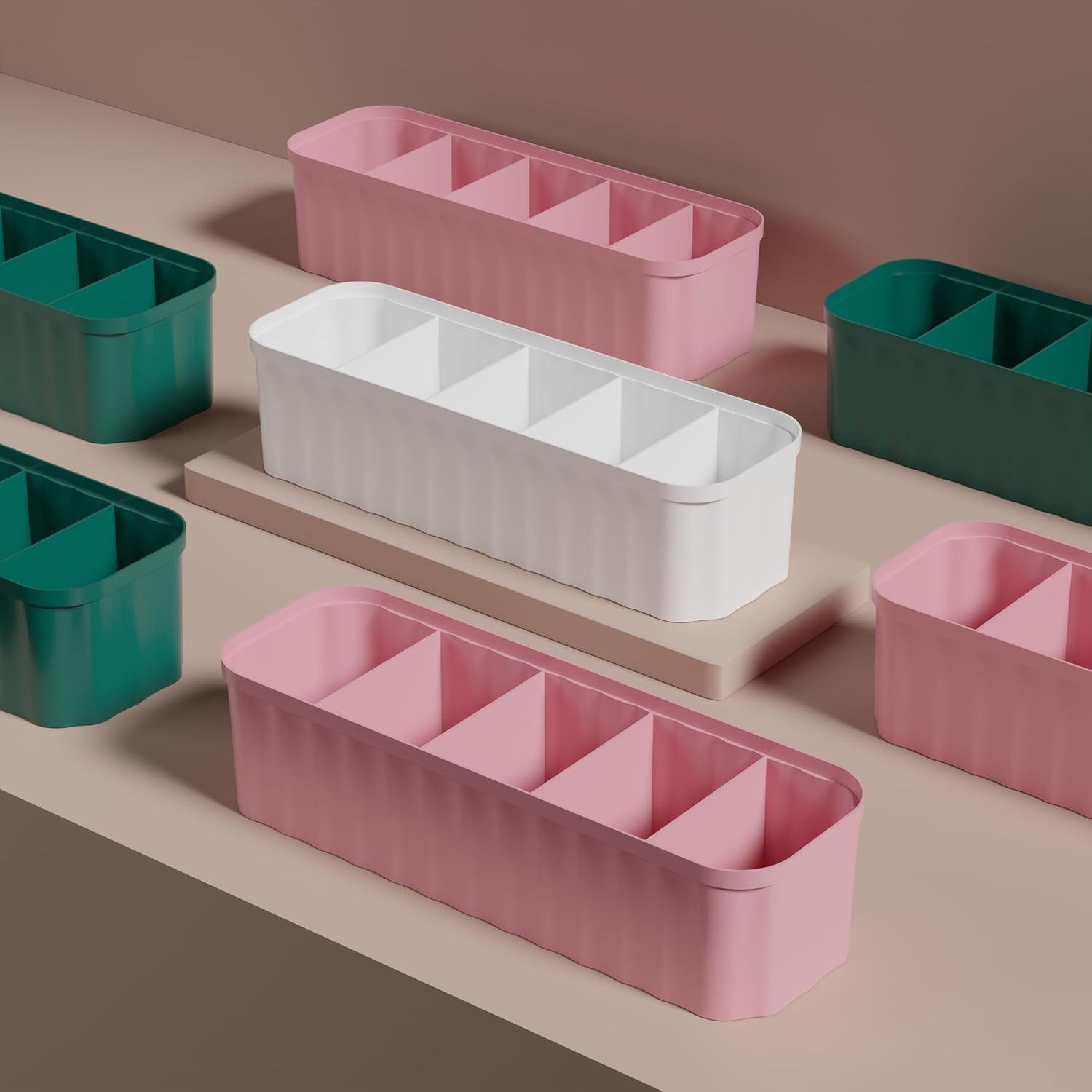 Royal Brothers Drawer Organizers For Underwear, Socks, Bras, Ties, Undergarments, And Scarves - Closet Storage Dividers For Hous