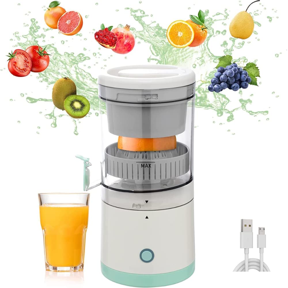 Elevea    Compact & Cordless Electric Citrus Juicer, Usb Charging Lemon Squeezer Machine For Quick & Easy Juicing