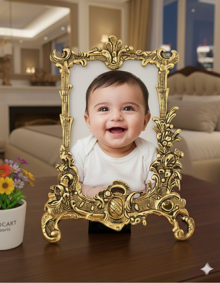 Labhcart White Metal Photo Frame (22 X 1 X 16 Cm, Silver, Wall Mount)