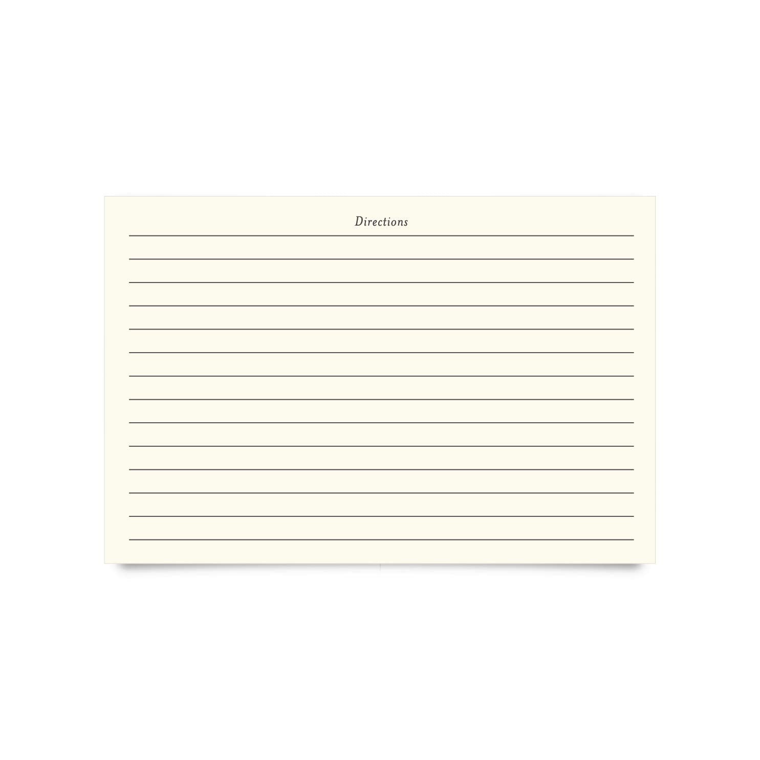 Jot & Mark Recipe Cards 4X6 Inches Blank Double Sided, 50 Count (Modern Minimal)