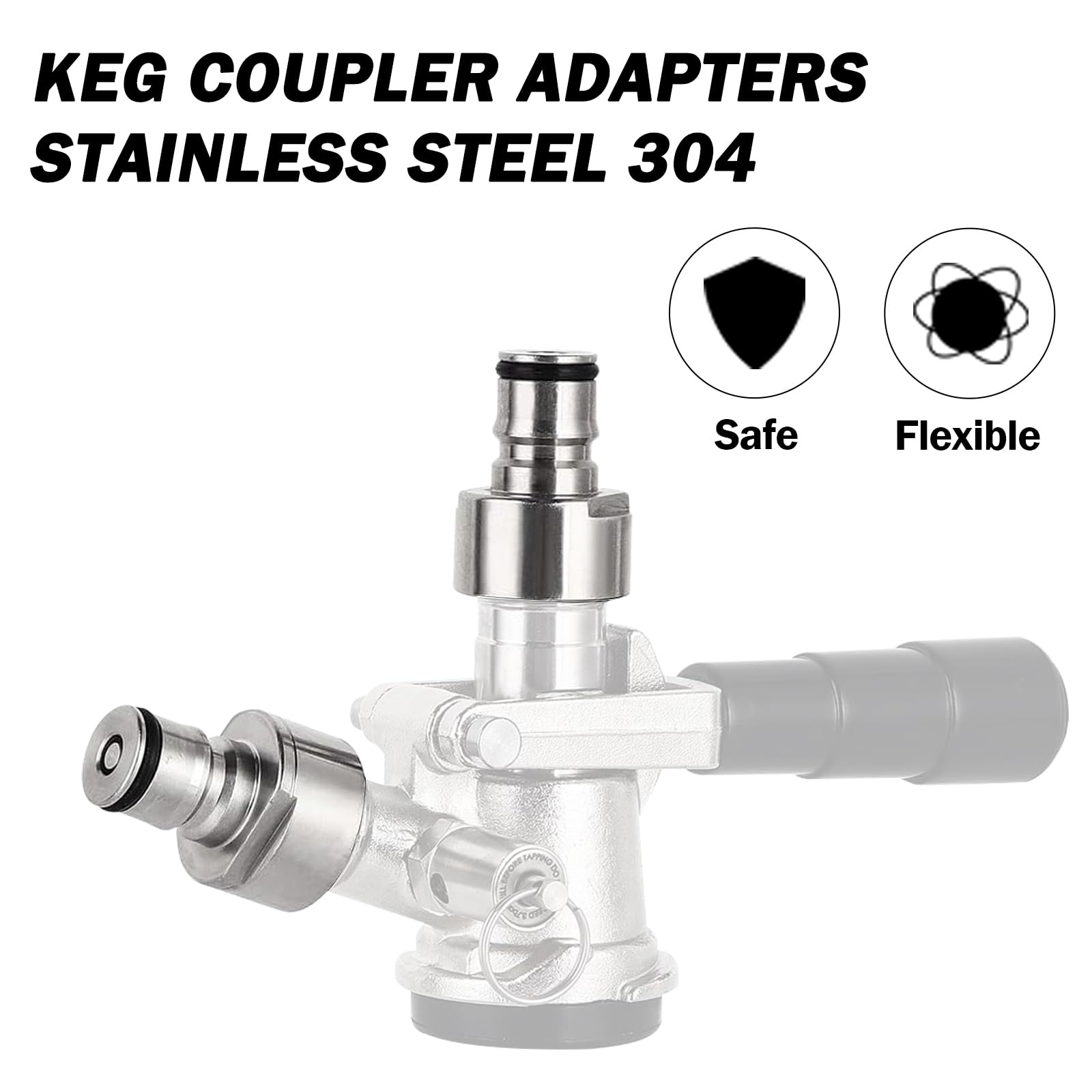 Ball Lock Keg Coupler Adatper - Luckeg Brand Sankey To Ball Lock Quick Disconnect Conversion Kit, Work With Homebrew A D S G Typ
