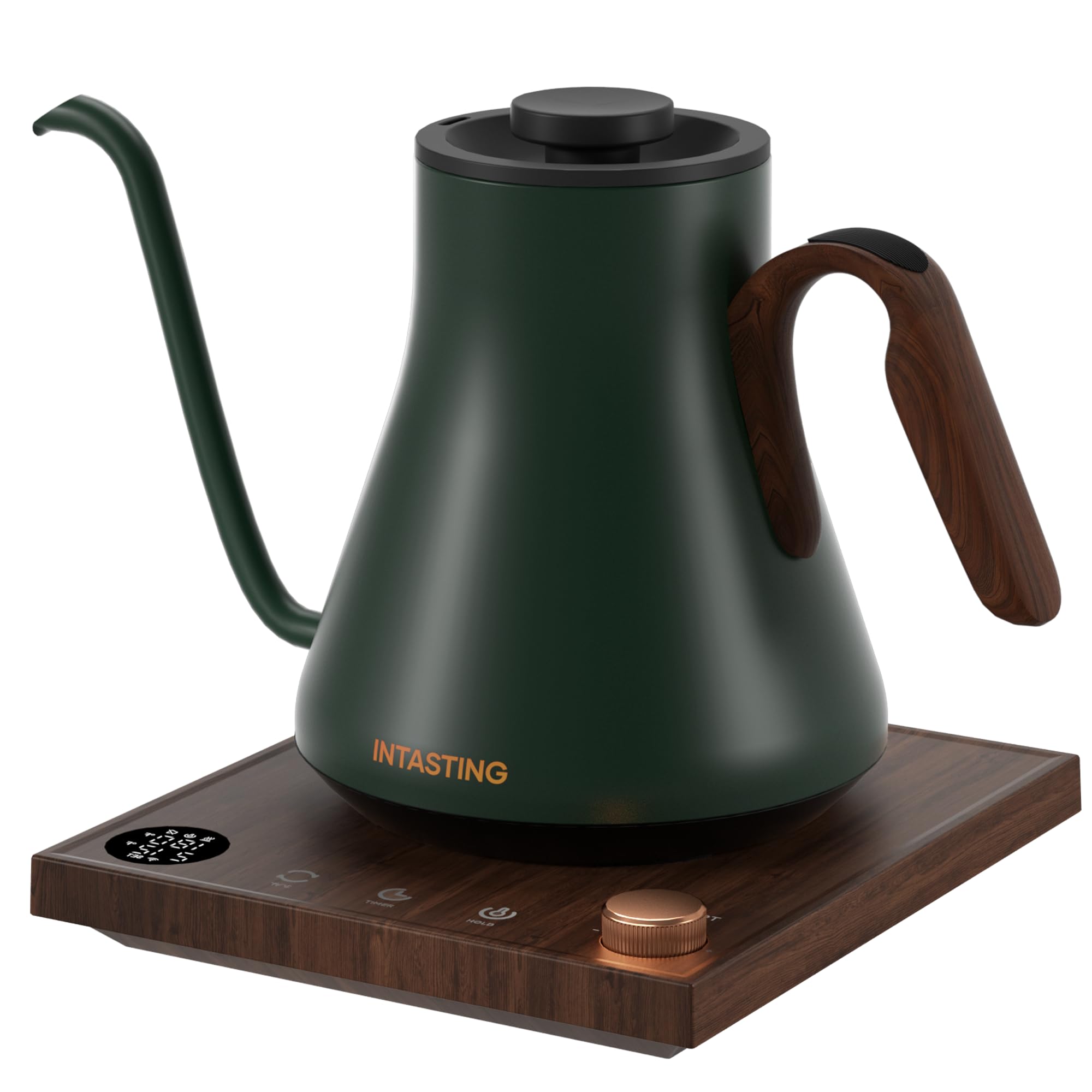 INTASTING Gooseneck Electric Kettle with 1? Temperature Control, 0.9L
