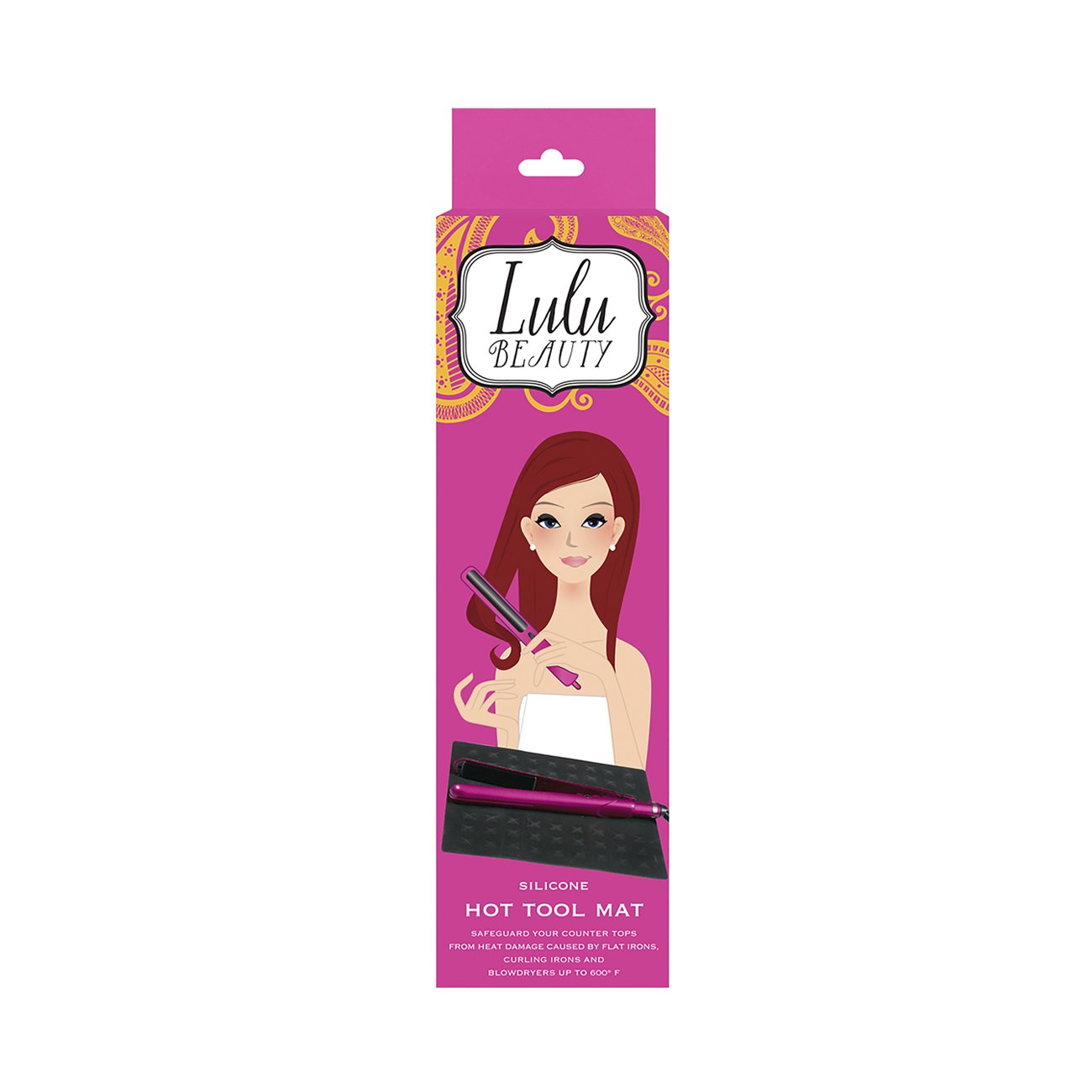 Lulu Beauty Counter Saver Silicone Hot Tool Mat, Protects Surfaces From Heat Of Styling Tools Up To 450 Degrees Fahrenheit, Rais