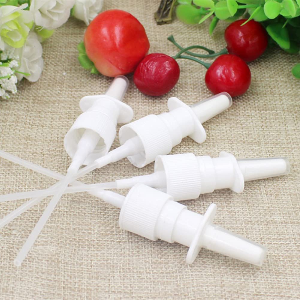 6 Pcs 10Ml/0.35Oz Empty Glass Nasal Spray Bottles Travel Refillable Bottles Cosmetic Makeup Storage Container Vials
