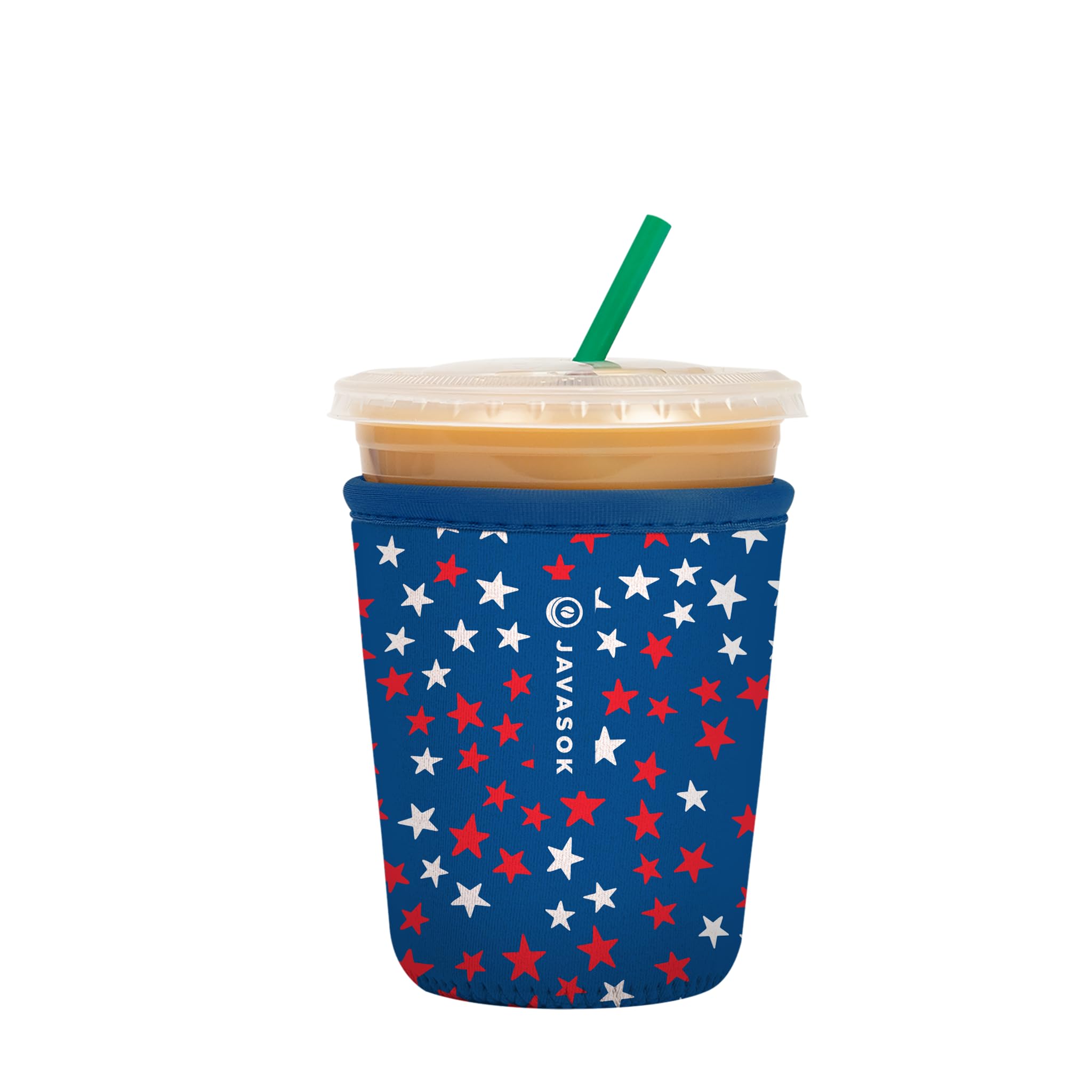 Sok It Java Sok Iced Coffee & Cold Soda Insulated Neoprene Cup Sleeve (Starry Splendor, Small: 16-20oz)