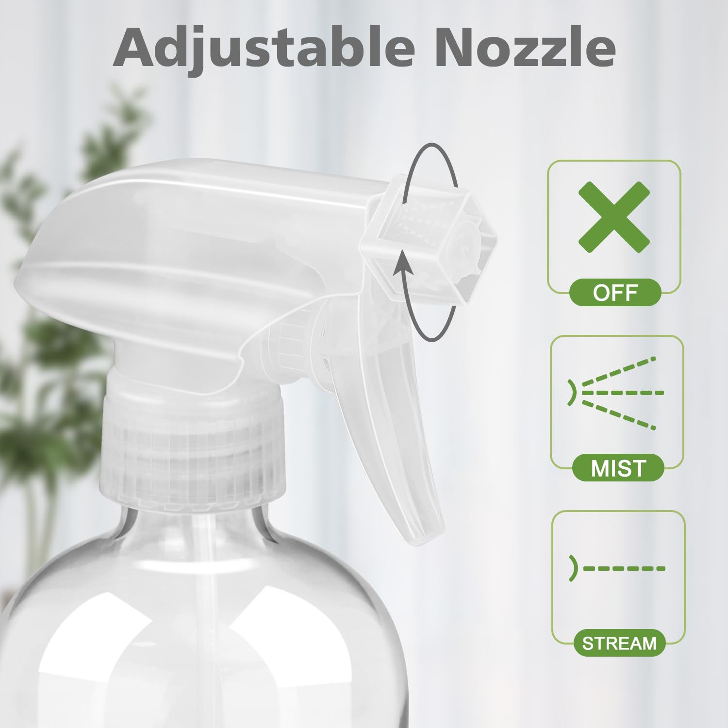 Rionisor Glass Spray Bottles With Silicone Sleeve Protection, Empty 16 Oz Refillable Containers, Reusable Spray Bottles For Hair