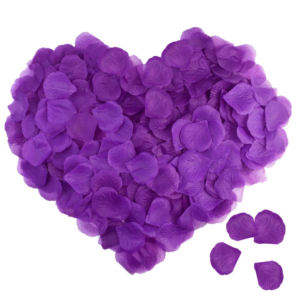 obmwang 2000 PCS Artificial Silk Rose Petals for Wedding Party Favors Decoration and Vase Home Decor Wedding Bridal Decoration. 