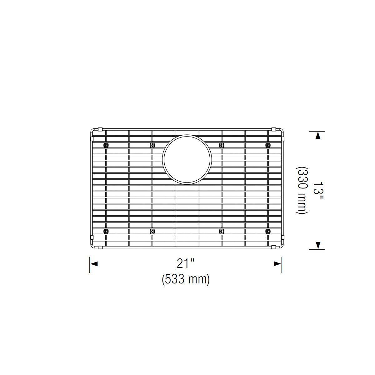 Blanco 237527 Stainless Steel Sink Grid (Ikon 27'' Apron Front)