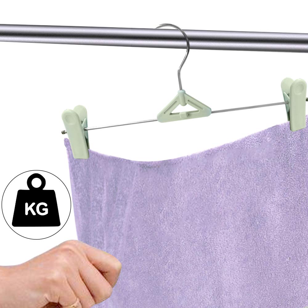 Skirt Hangers with Clips  Pant Hangers 50 Pack Northern Brothers Pants Hangers with Clips Heavy Duty Jean Hangers with 360-Rotating Swivel Hook