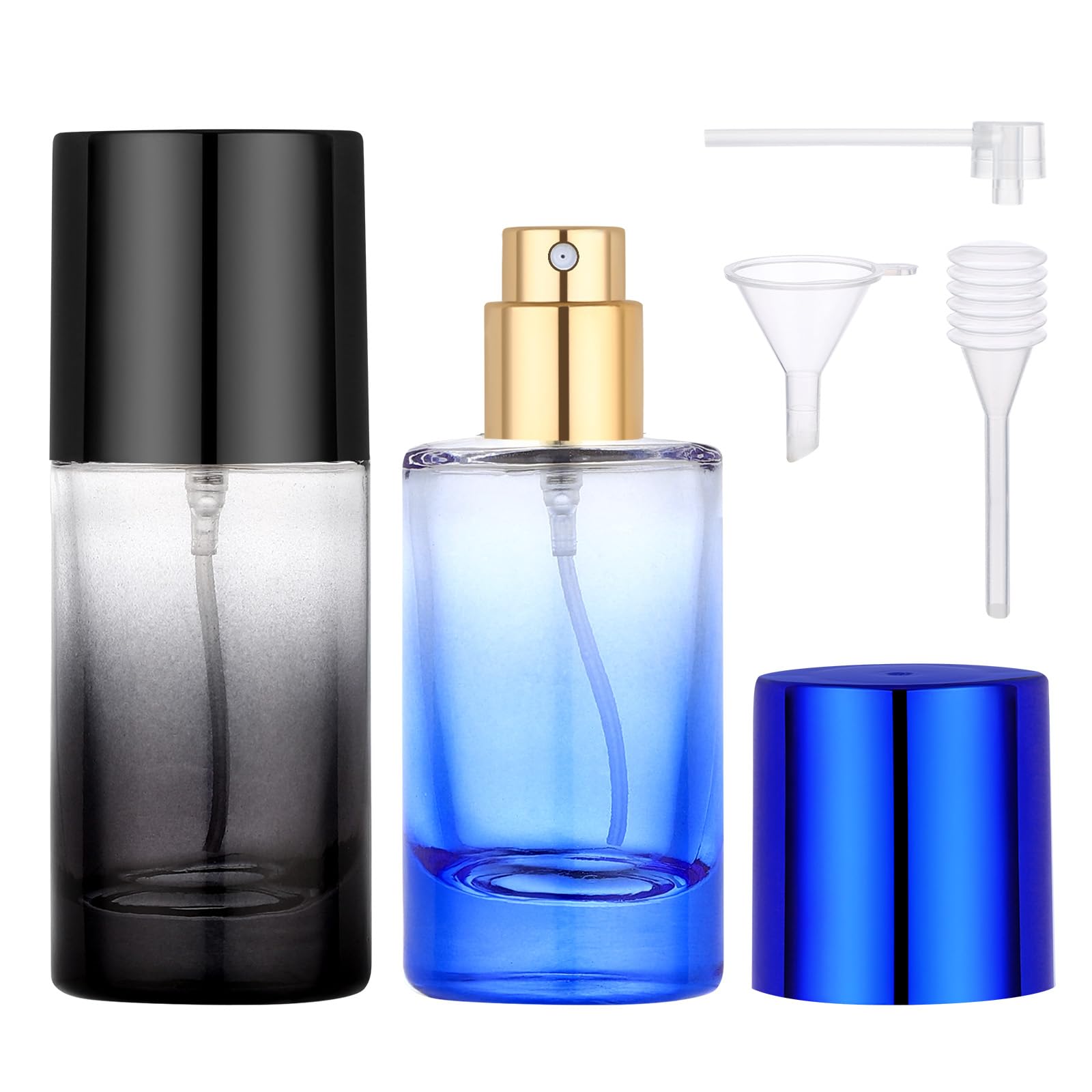 Segbeauty 0.68oz Travel Cologne Sprayer, Perfume Spray Bottles Refillable, 2pcs 20ml Empty Perfume Bottle for Women, Mixed Color