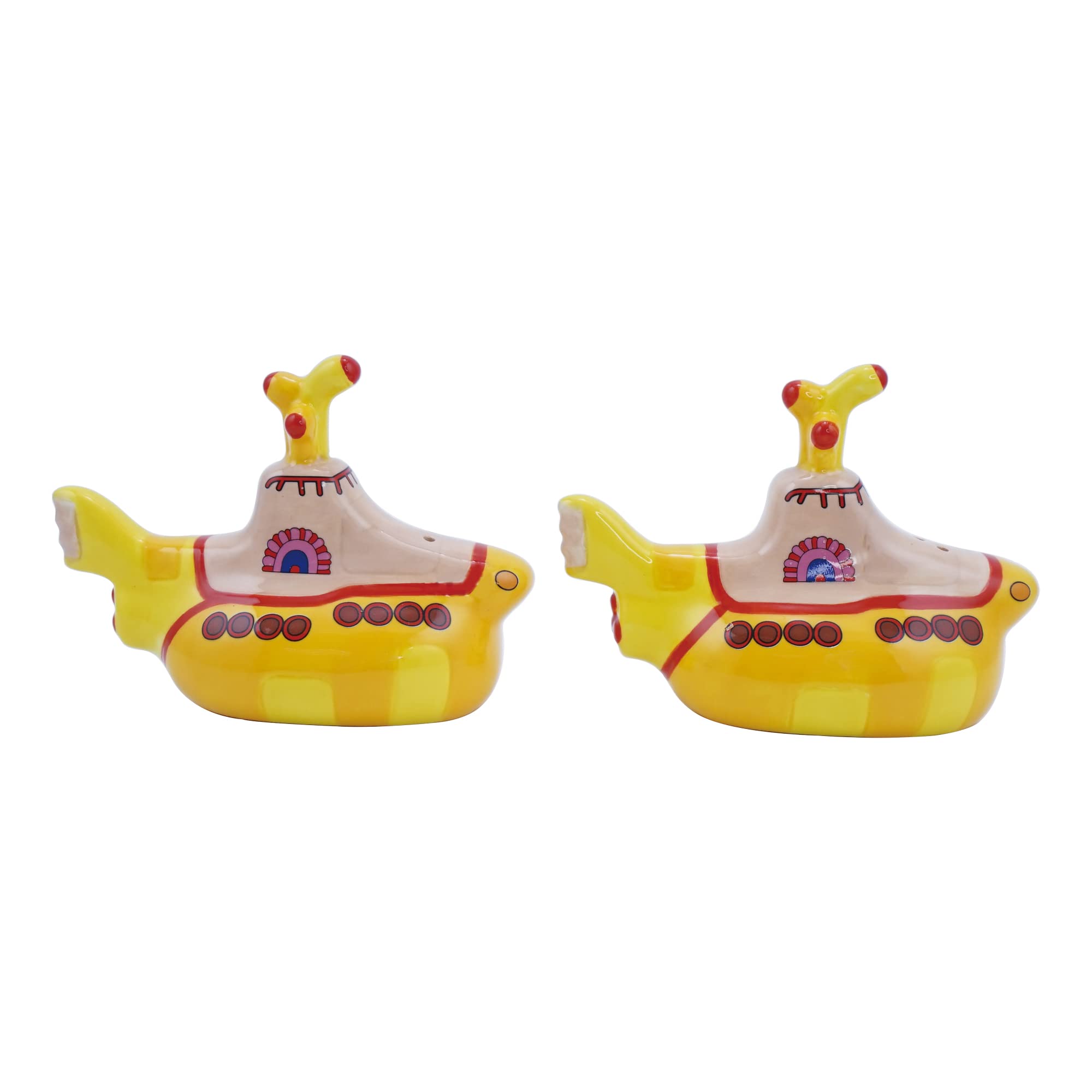 Half Moon Bay | The Beatles Salt And Pepper Shaker Set Of 2 | Yellow Submarine Salt Shaker & Pepper Pot | Novelty Salt And Peppe