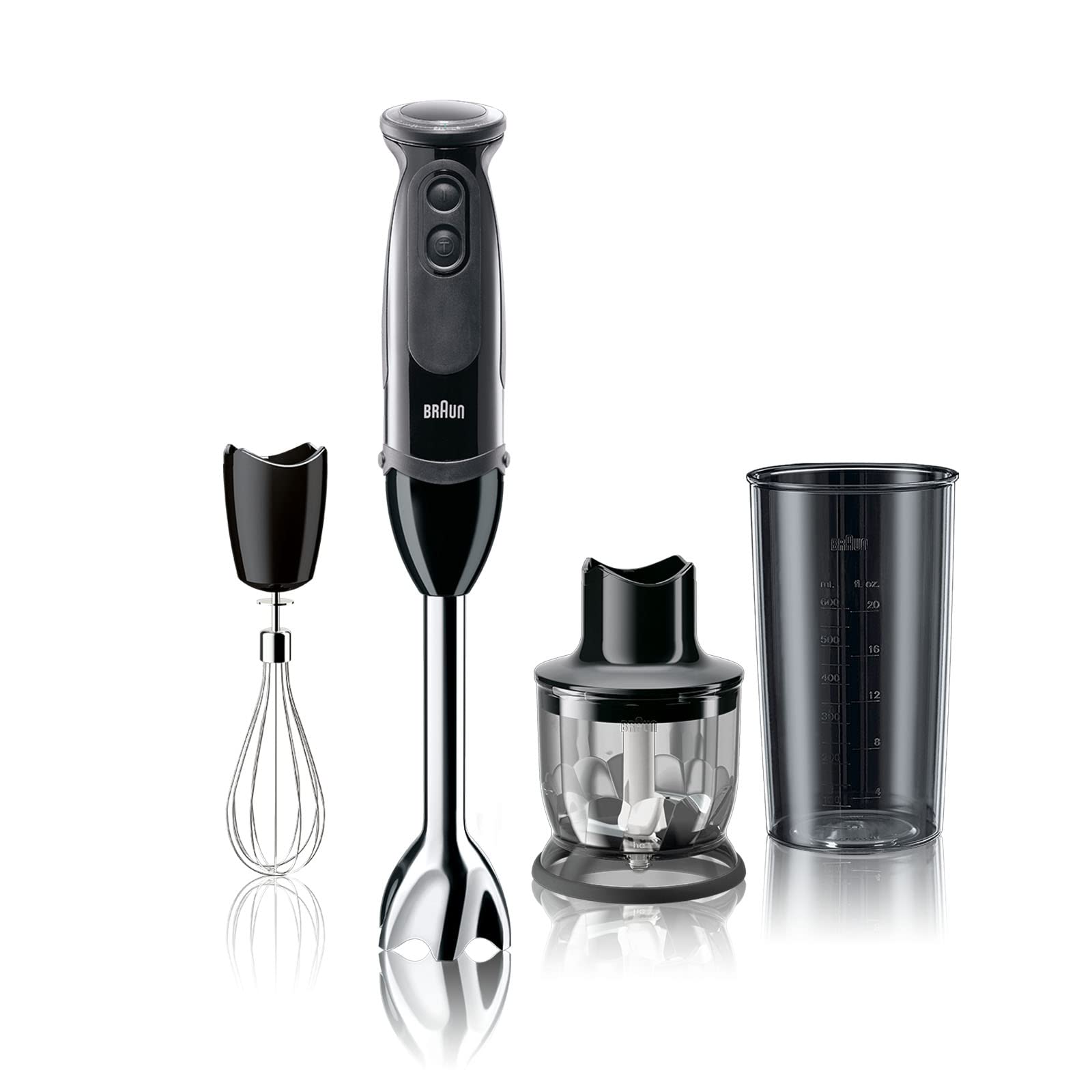 Braun Mq5025 Hand Blender Multiquick Vario, Mq5025, Black