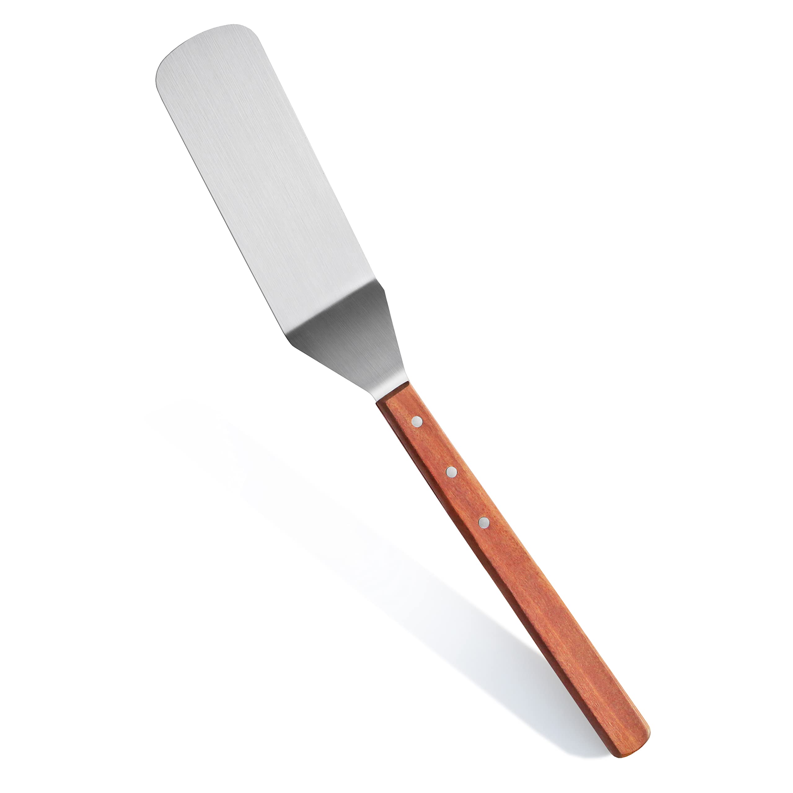 New Star Foodservice 38200 Wood Handle Flexible Grill Turner/Spatula  21-Inch