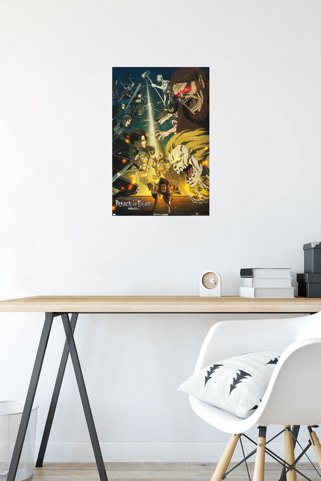 Trends International Attack On Titan: Season 4 - Key Visual 3 Wall Poster, 14.72'' X 22.37'', Premium Unframed Version