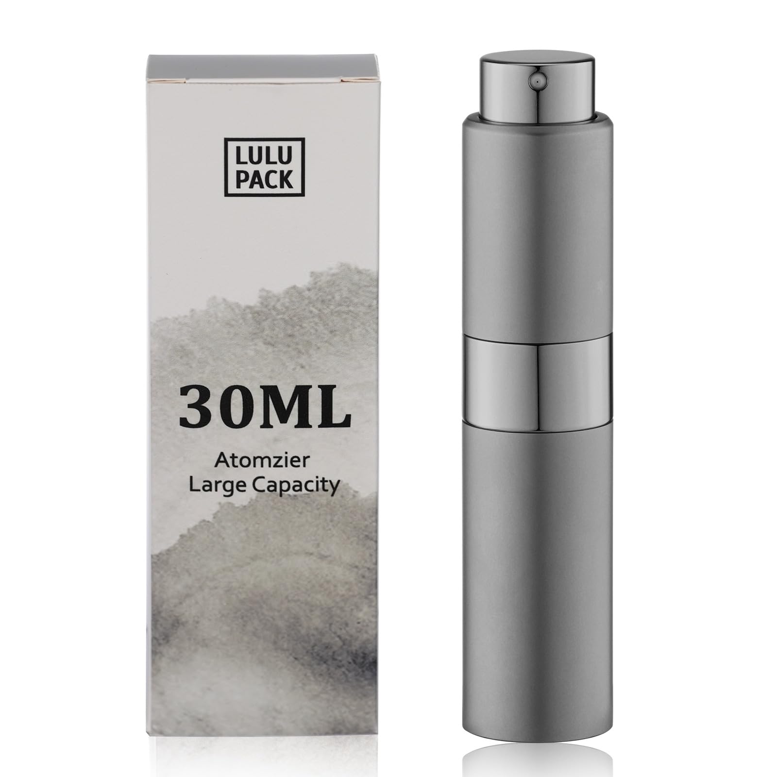 Lulupack Perfume Atomizer Refillable Travel Bottle: Cologne Portable Sprayer For Men - Mini Spray Empty For Refill - 1Oz Large S