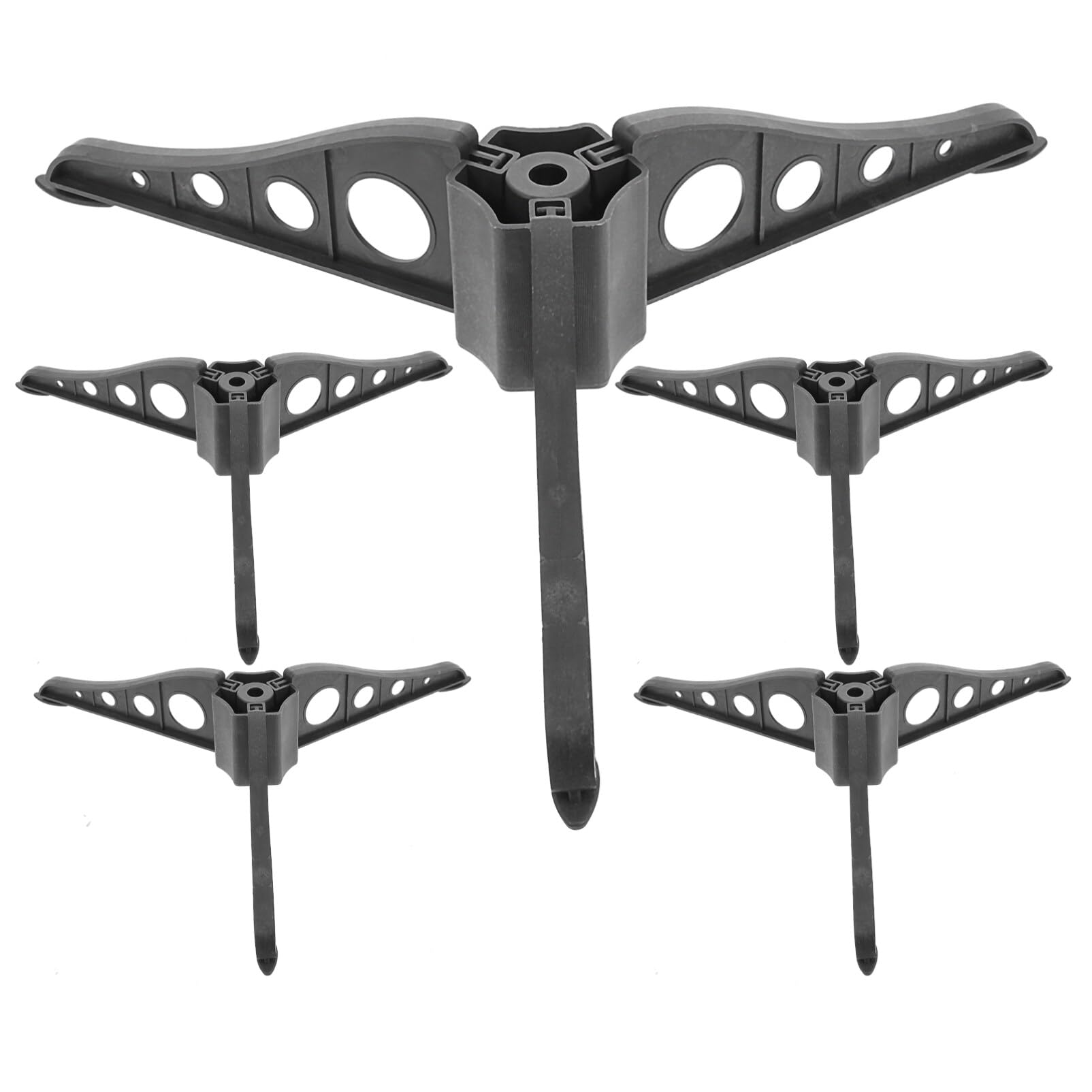 Ciieeo 6Pcs Christmas Tree Base Plastic Artificial Christmas Tree Holder Xmas Tree Stand Base for Artificial Trees Christmas Tre