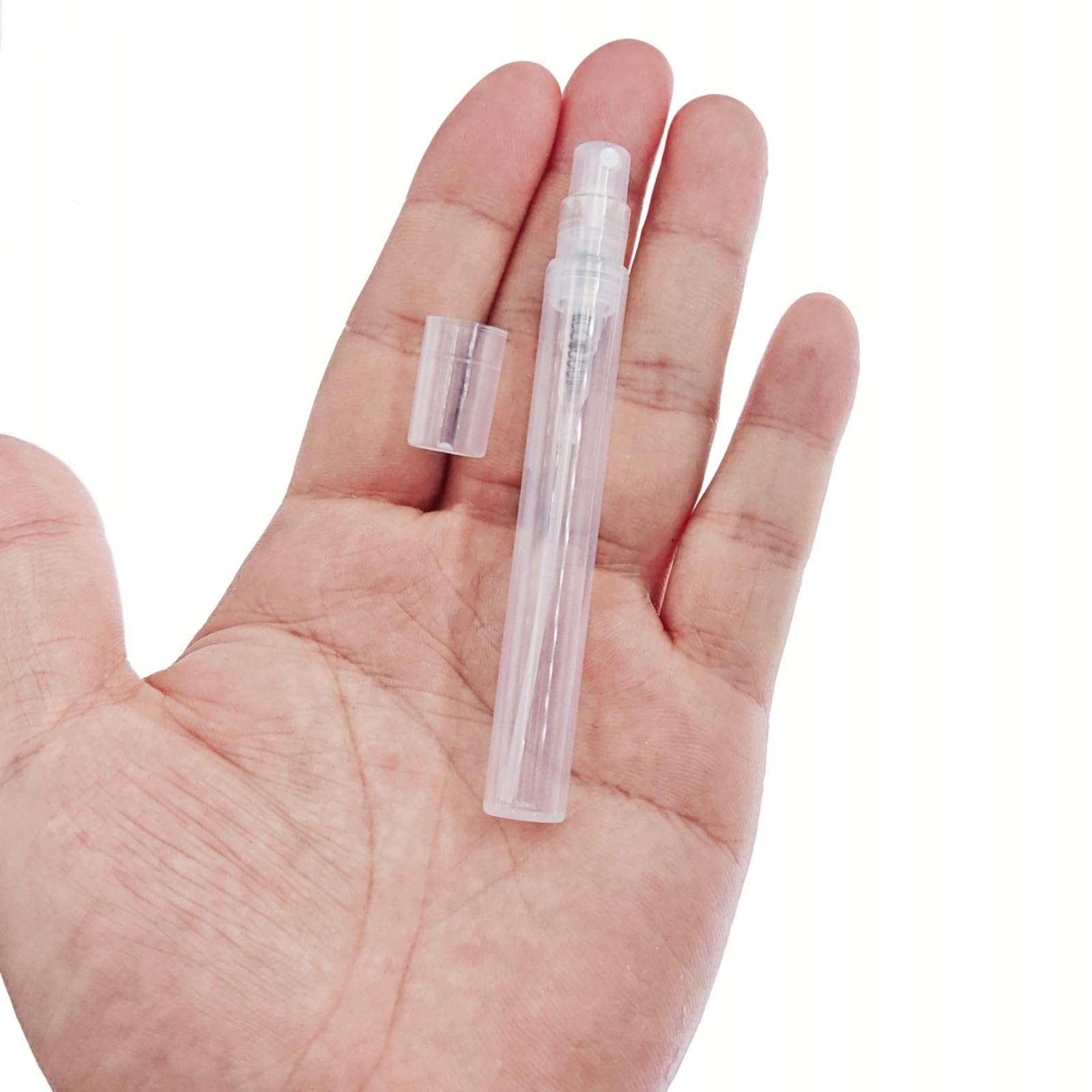 Rikwog 40Pcs Mini Spray Bottles, 5Ml Plastic Refillable Empty Fine Mist Perfume Bottles Portable Sample Spray Containers For Tra