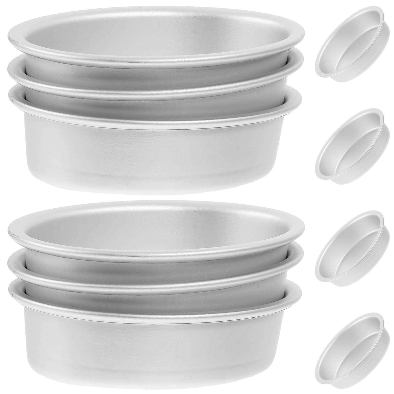 VOSAREA 10pcs Oval Cheesecake Baking Pan Cheese Pan Bread Mold Baking Tools Nonstick Molds Easy Clean Home Professional Use