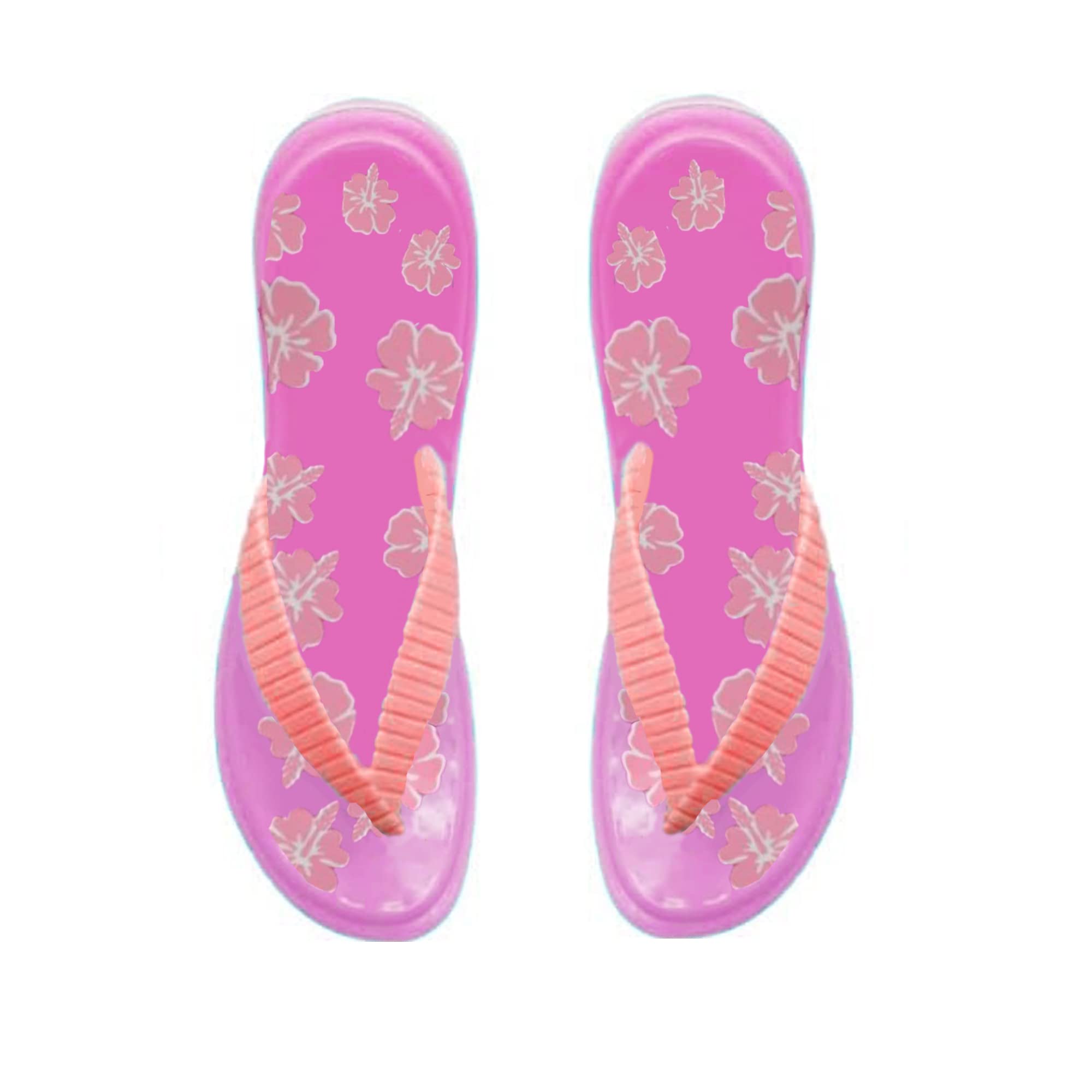 Performore Flip Flop Beach Towel Clips (Pink), Set Of 2, Portable Towel Holder Clips, Secure Clips For Beach Chairs Deck Patio P