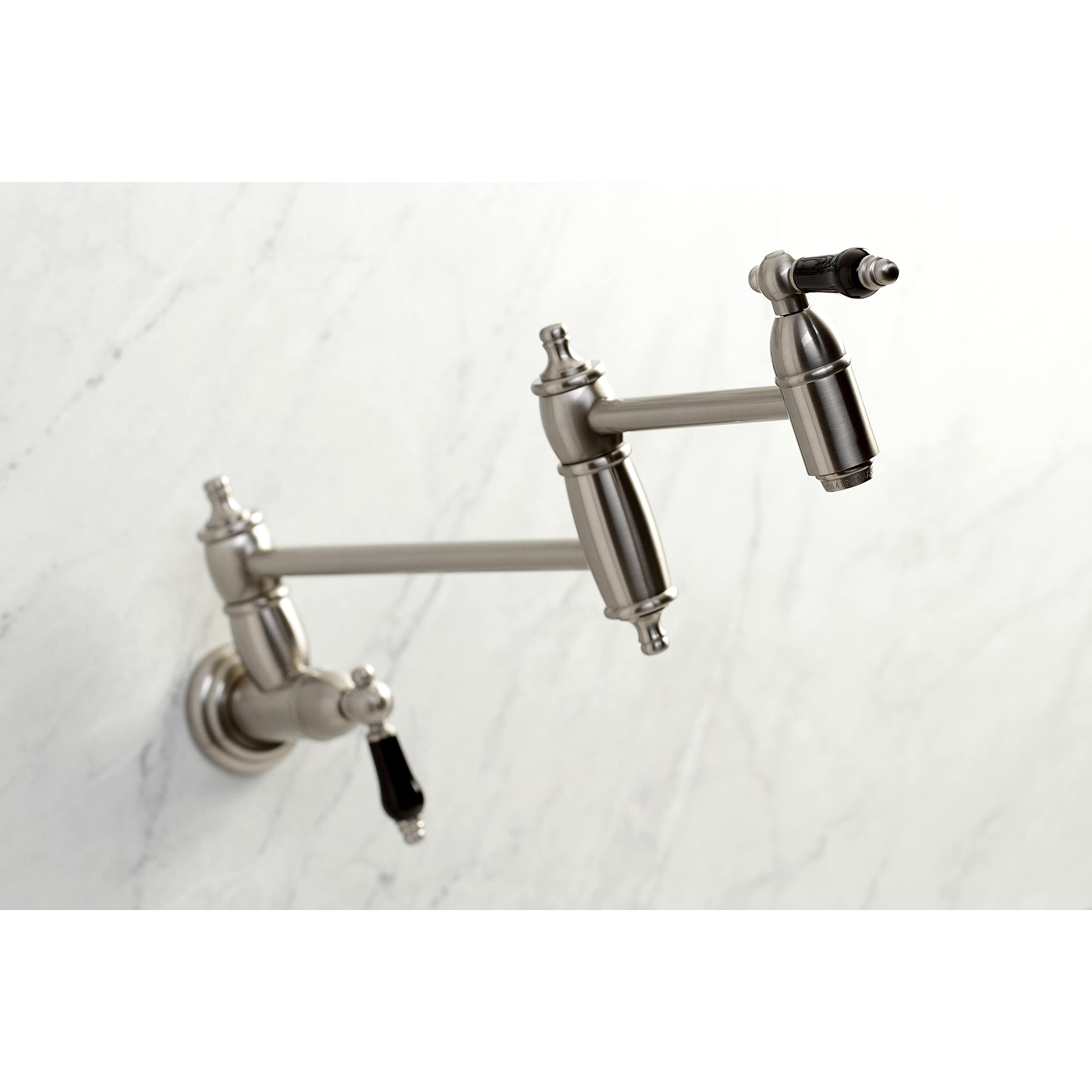 Kingston Brass KS3108PKL Duchess Wall Mount Pot Filler  Brushed Nickel