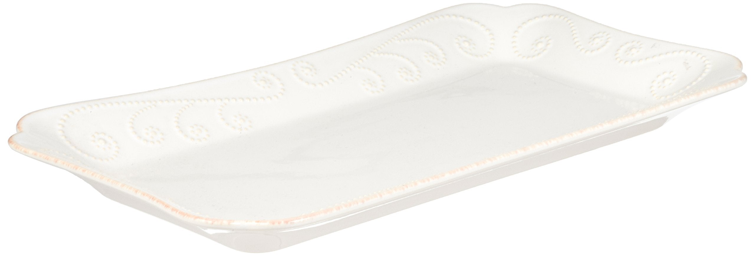 Lenox French Perle Hors D'Oeuvre Tray, 13.5-Inch, White -