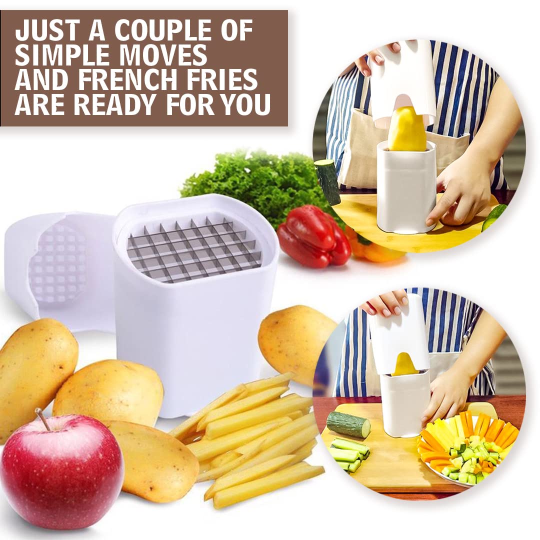 Fries Potato Cutter Natural Cut Rapid Slicer French Fry Cutter Cutter Potato Food Dicer Veggie Dicer Chopper Vegetable Dicer Pot