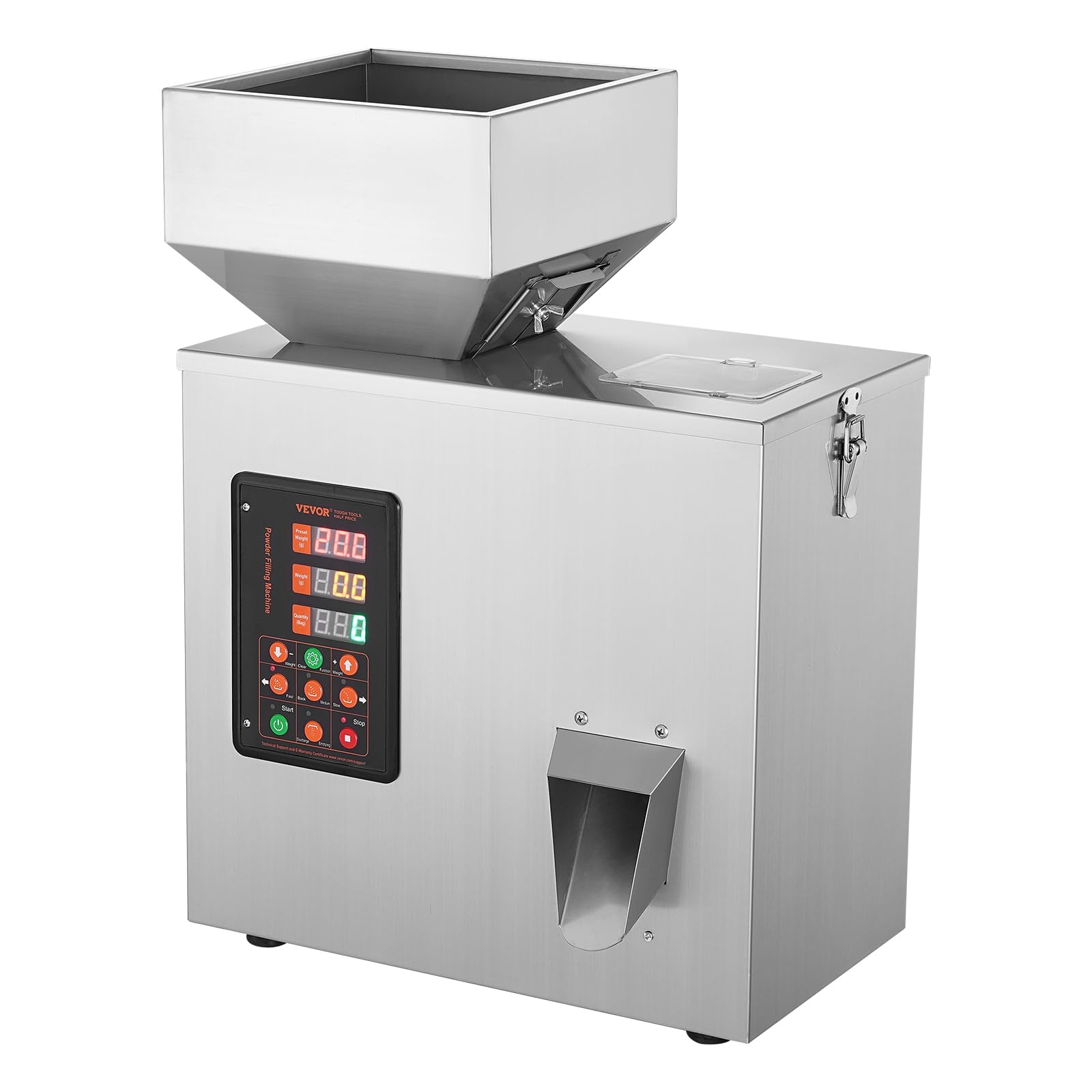 VEVOR Powder Filling Machine, 0.002-0.44lbs/1-200g, Automatic Intelligent Particle Weighing Filling Machine, Bottle Bag Powder F