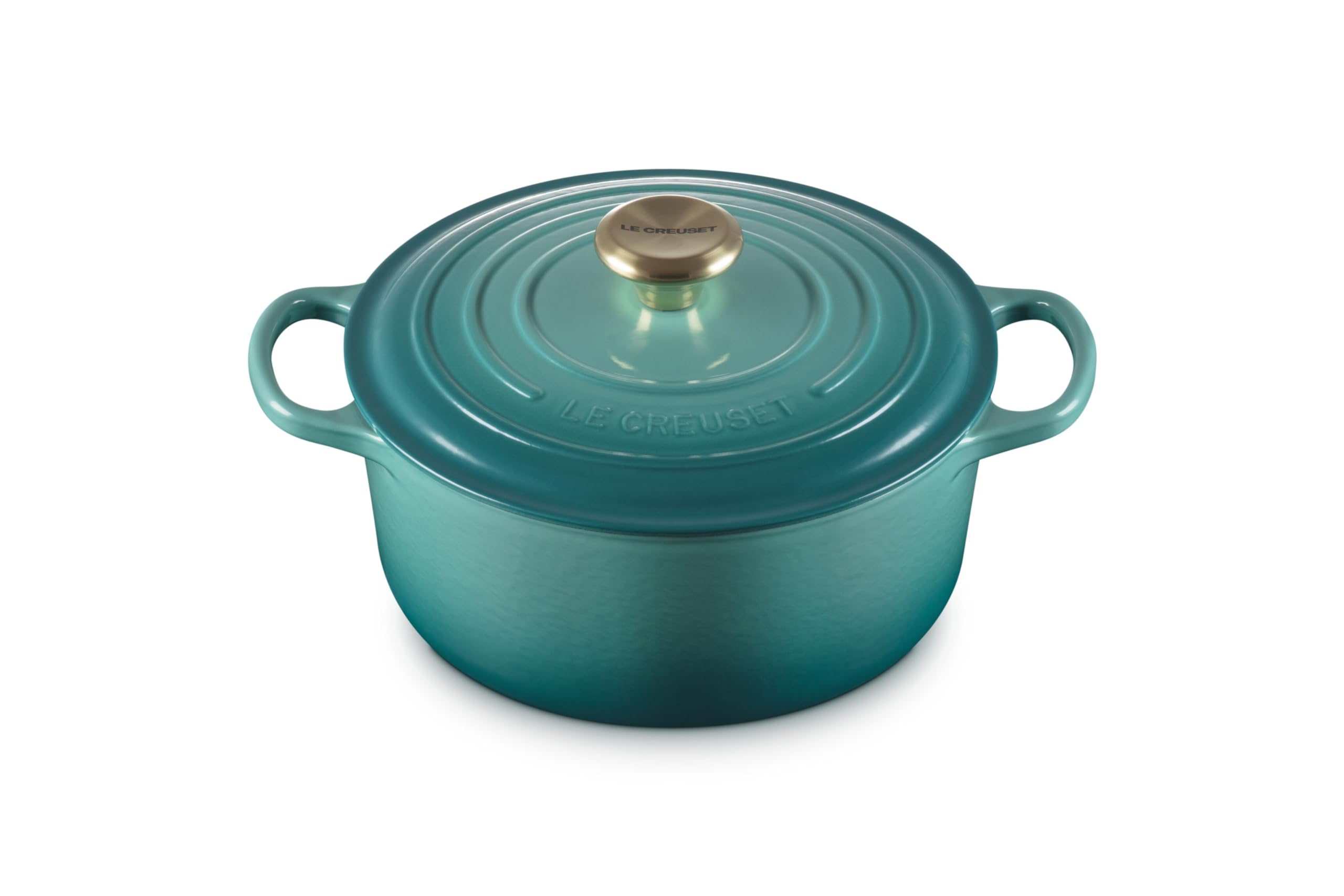 Le Creuset Enameled Cast Iron Signature Round Dutch Oven, 24 Cm., Riviera