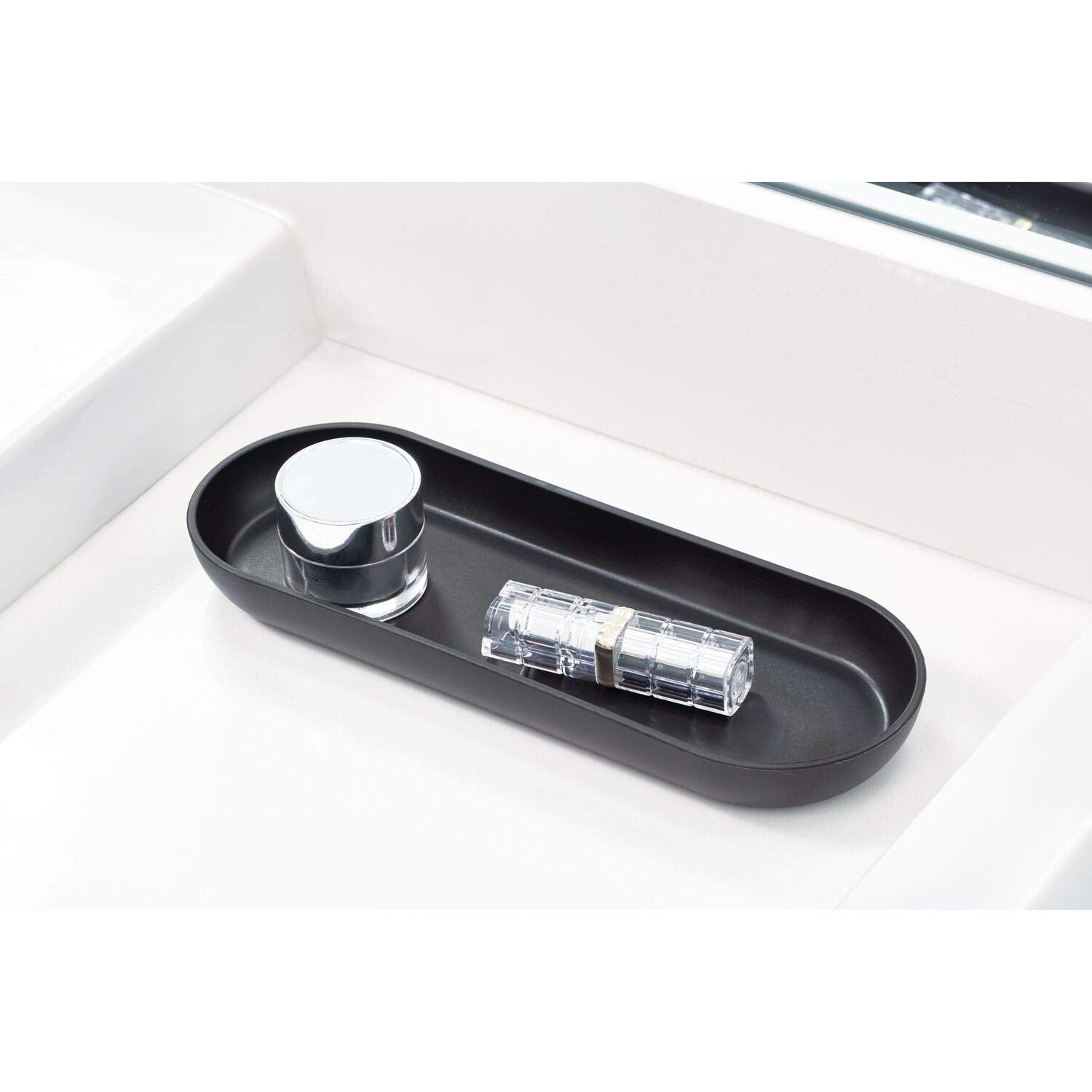 iDesign 28737ES cade 4-Piece Bathroom Accessory Set  Matte Black  245 cm x 89 cm x 162 cm