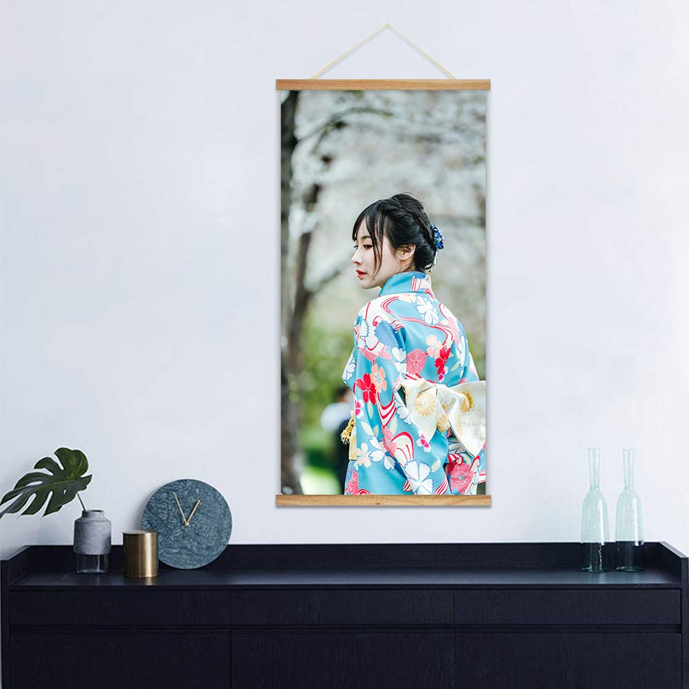 Bestdeal Depot Poster Hanger Frame With Your Photos, Custom Poster Prints Wall Art For Living Room, Bedroom Wooden Framed Magnet