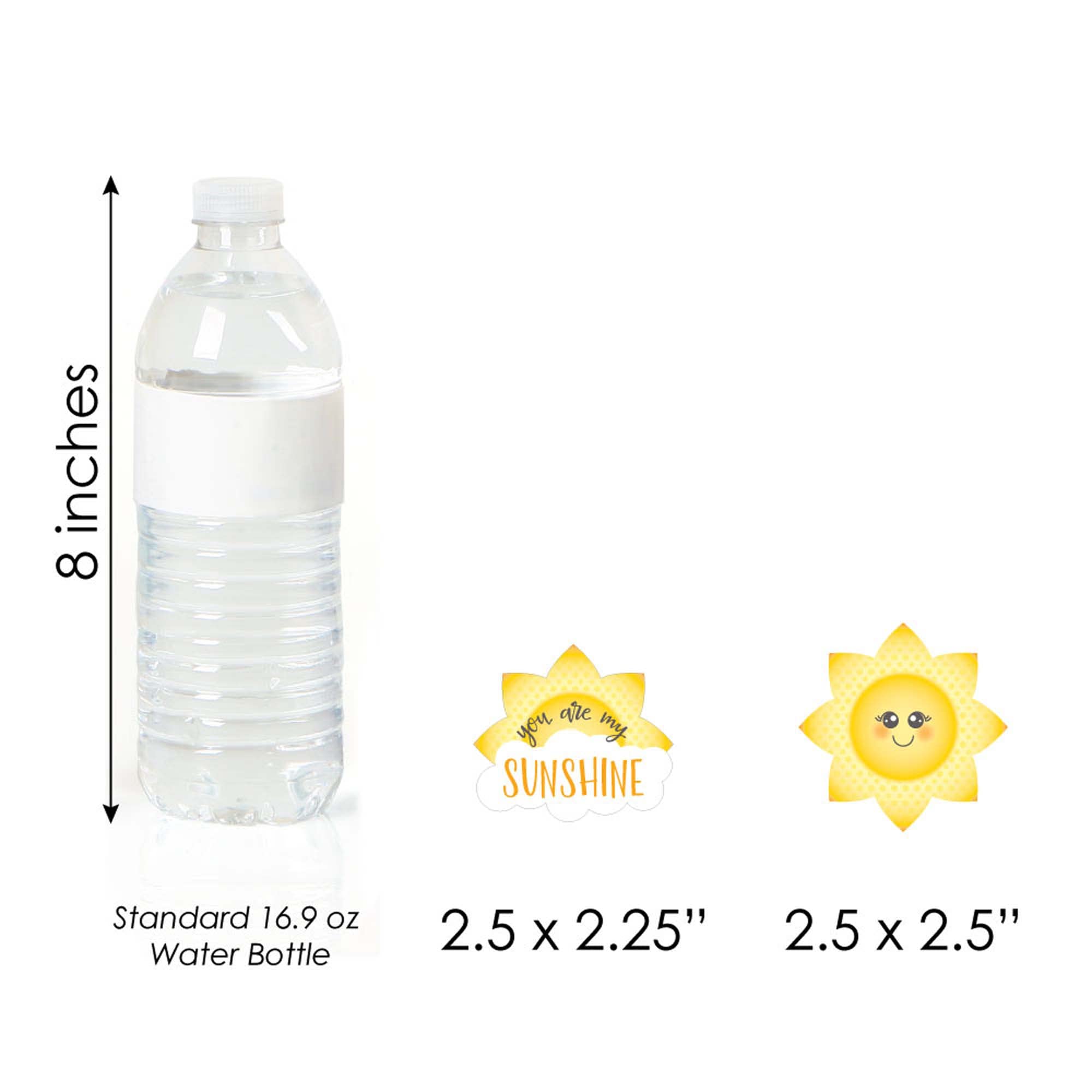 Big Dot Of Happiness You Are My Sunshine - Diy Shaped Baby Shower Or Birthday Party Cut-Outs - 24 Count