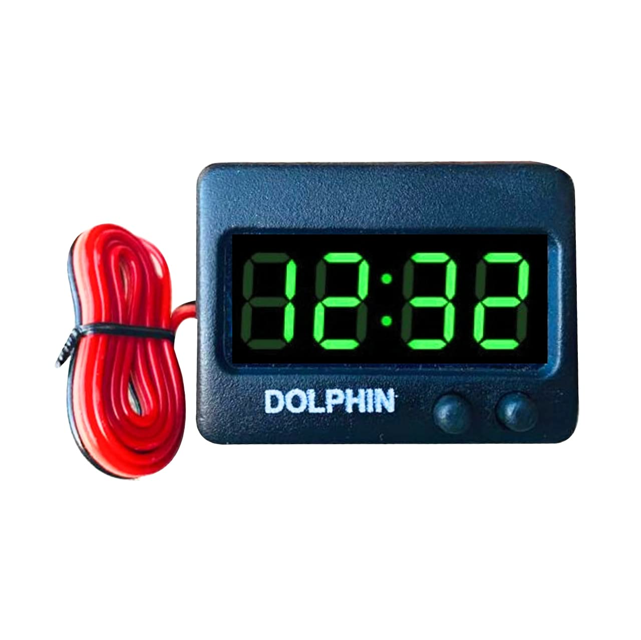 Dolphin Car Accessories Digital Micro Universal Led Smallest Car Clock