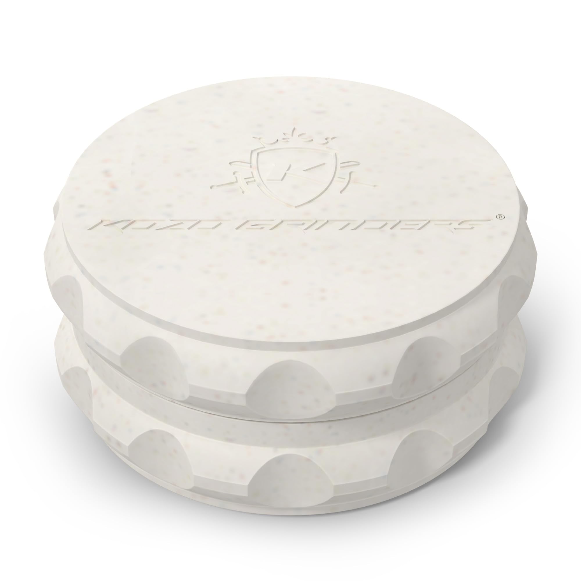 Kozo 2.5 Spice Grinder 2-Piece, Strong Grip By Kozo. (White)