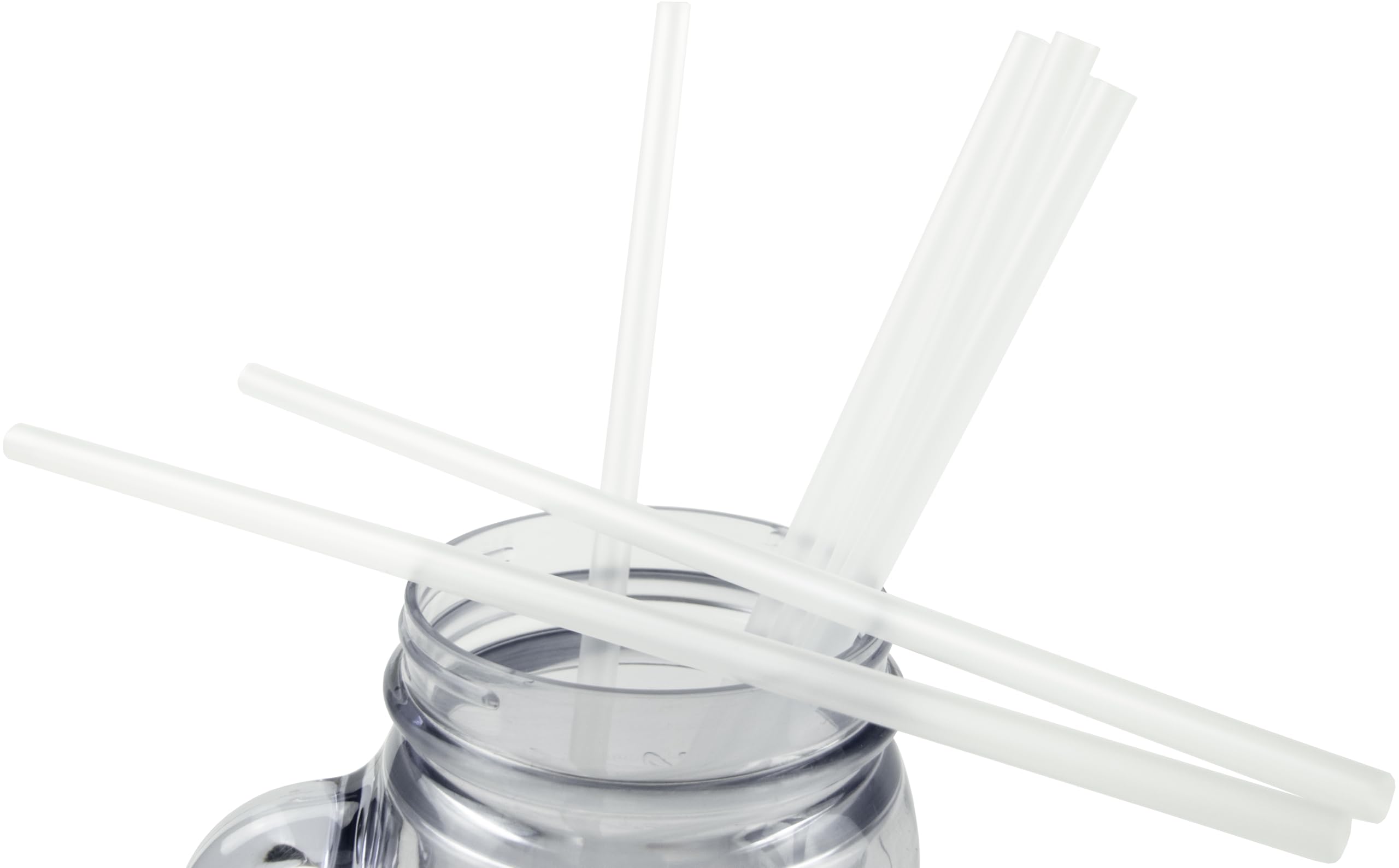 Made In Usa Individually Wrapped Non-Toxic & Bpa-Free Plastic Smoothie Drinking Straws (250-Count, Clear)