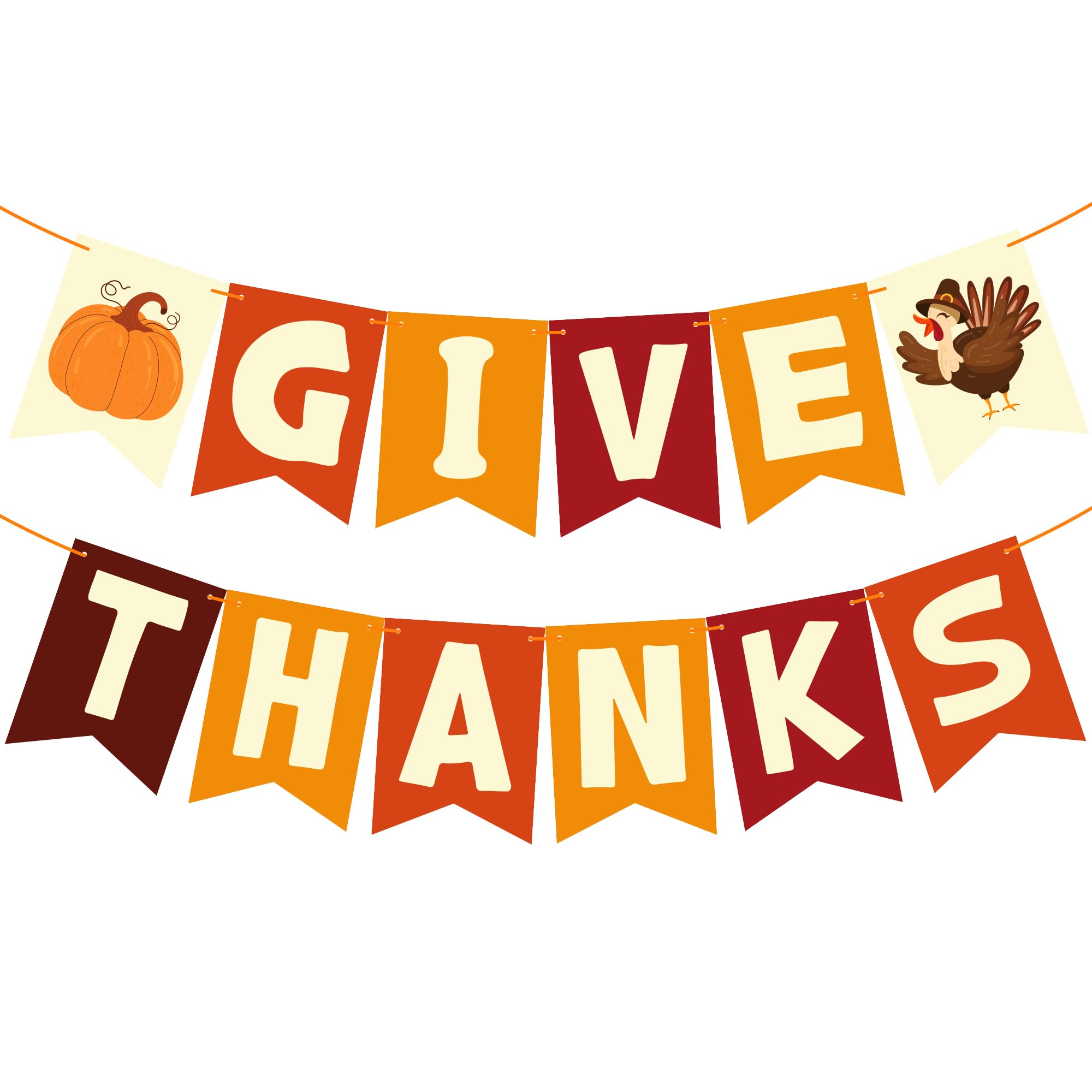 Ohome Thanksgiving Decorations - Thanksgiving Banner | Friendsgiving Party Decorations For Indoor Outdoor Outside - Thanksgiving