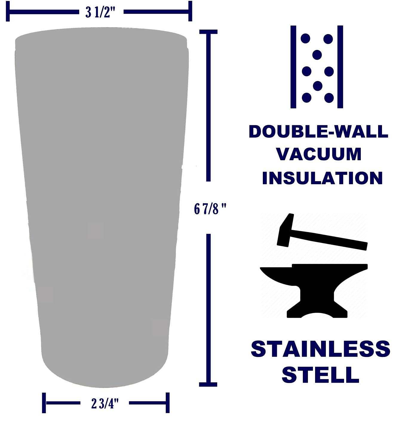 Petbella Pitbull Insulated Tumbler With Lid 16 Oz Stainless Steel Vacuum Insulated Double Wall Travel Thermos Tumbler Dog Breed