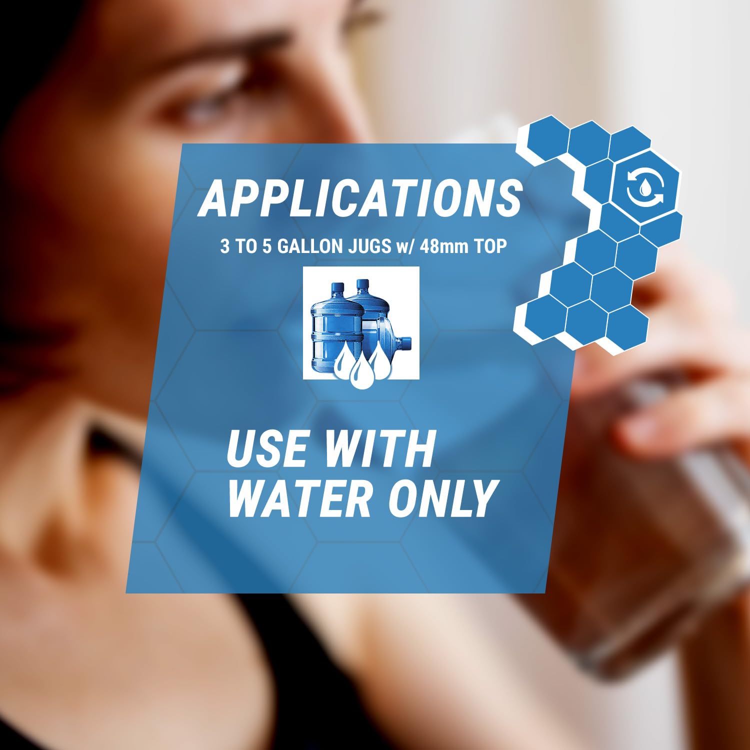 2Pk - Trrwc02 Reusable No-Splash Cap For 48Mm Screw Top/Snap On Crown Top (Needs To Remove Inside White Ring) 3 & 5 Gallon Bottl