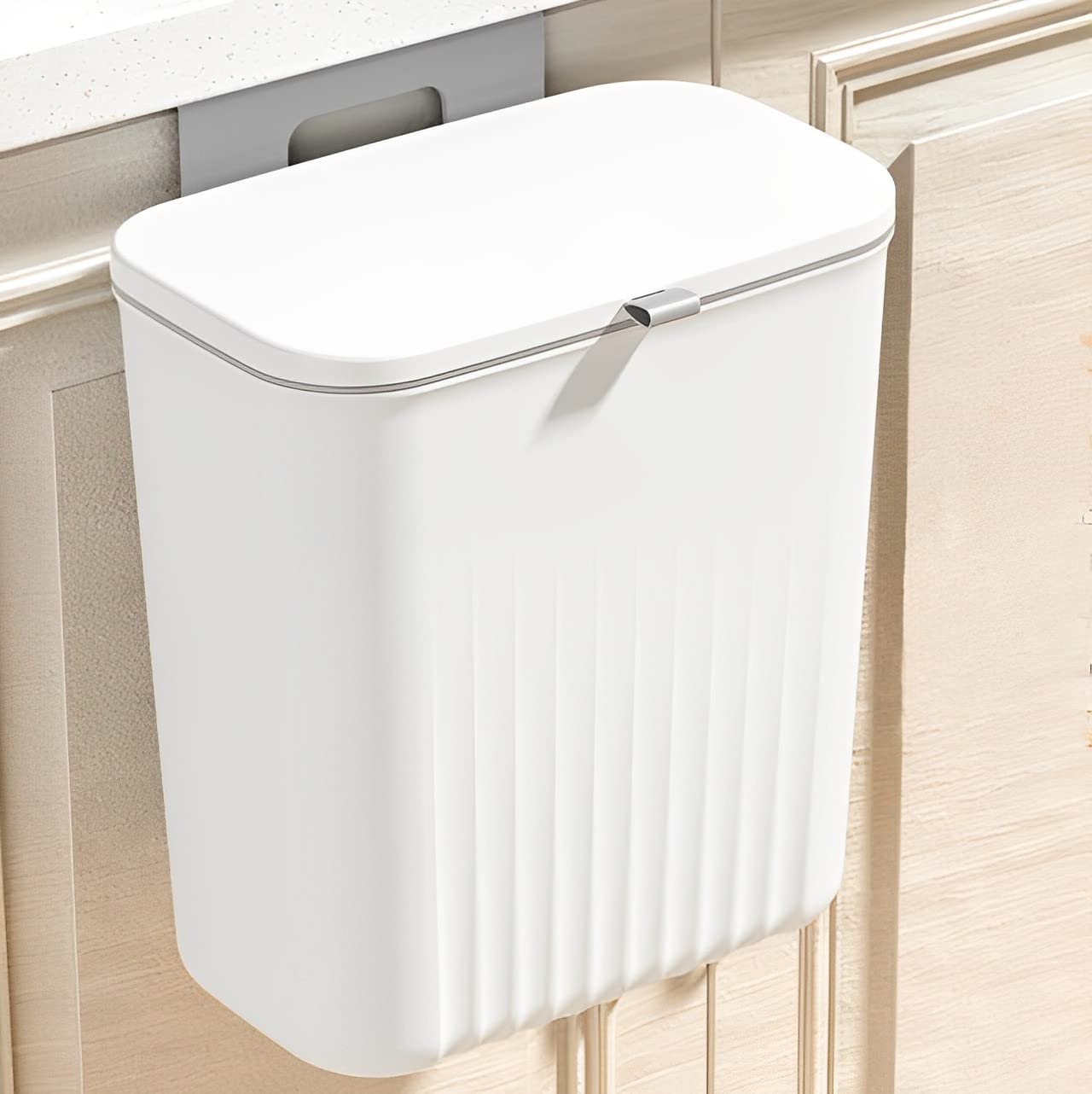Sooyee 3 Pack 12L/3.2 Gal Kitchen Compost Bin For Countertop Or Under Sink, Hanging Small Trash Can With Lid For Cupboard/Bathro