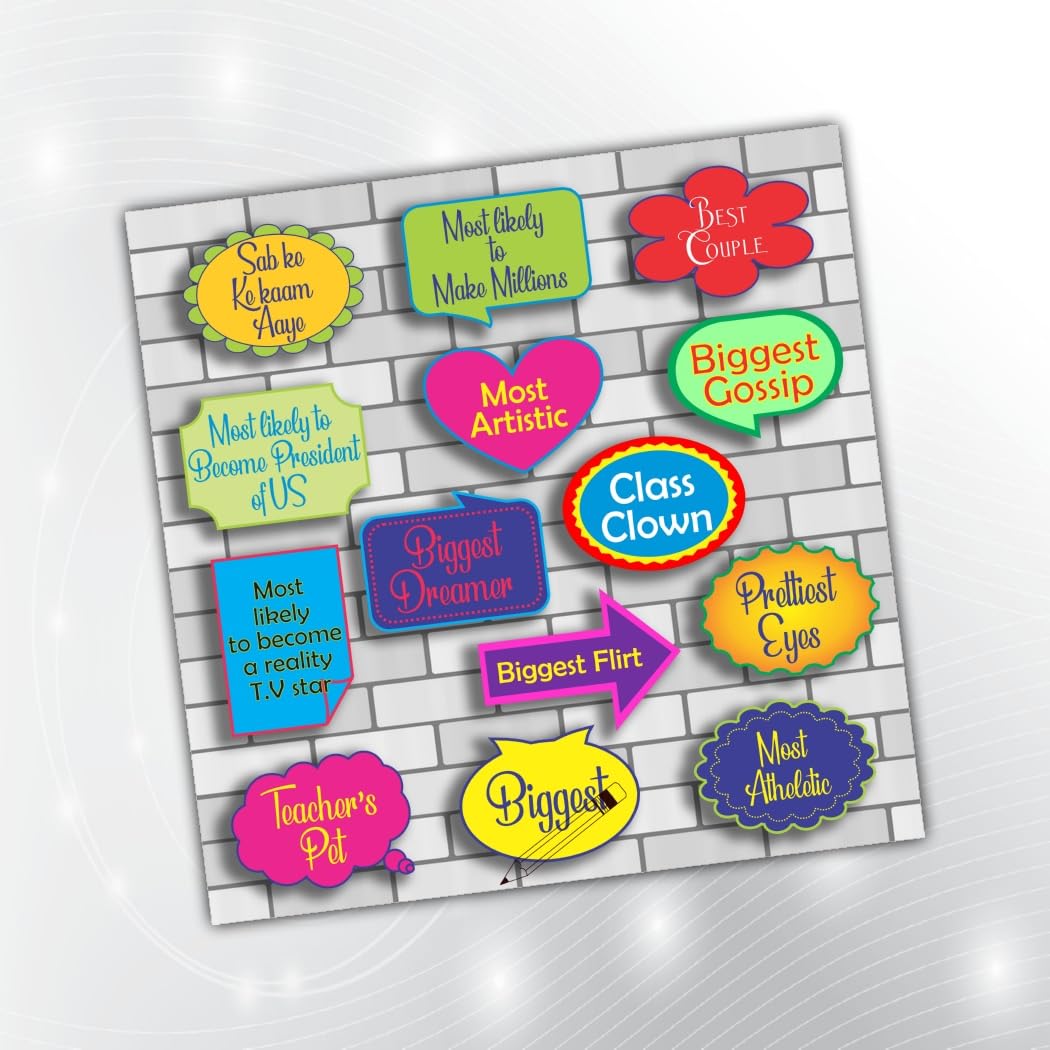 PartyStuff Alumni Theme Props  Alumni Speech Bubbles 2 (14 Cards)