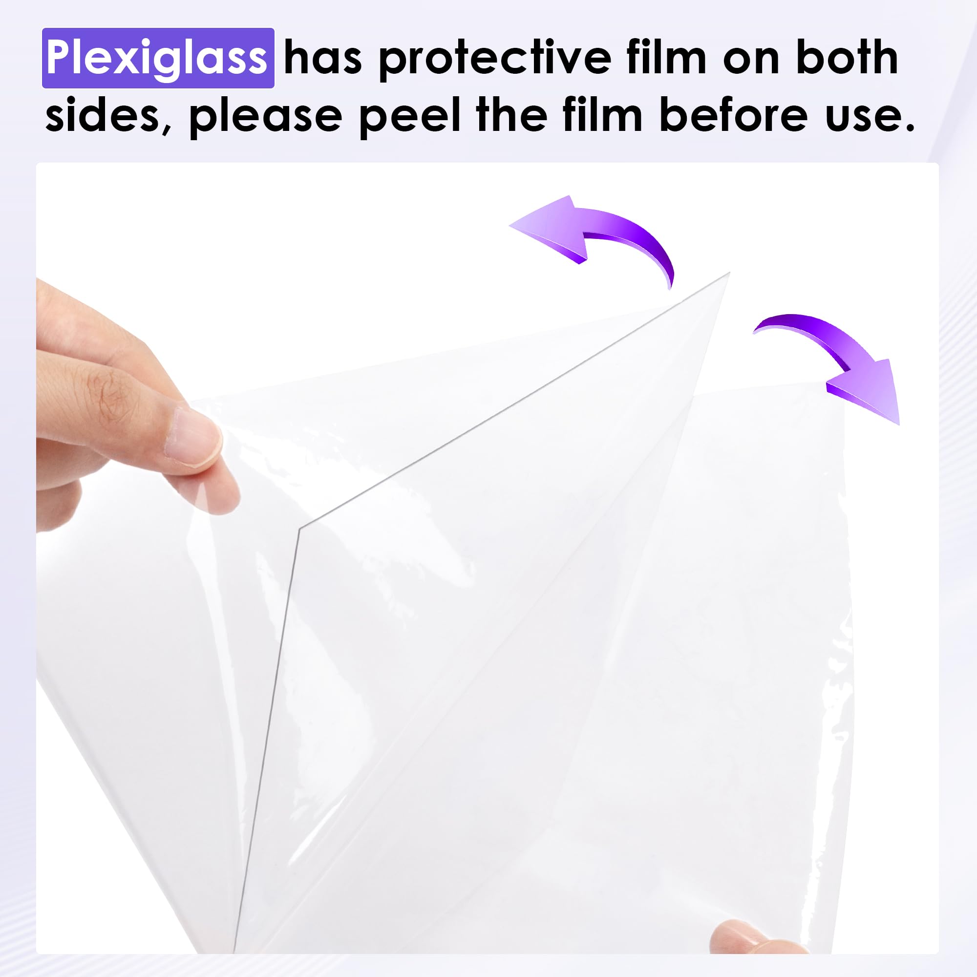 NEXCOVER 8x10 Picture Frame Black 4PK, 8 x 10 Photo Frame with Shatterproof HD Plexiglass, Picture Frames Collage for photos 5x7