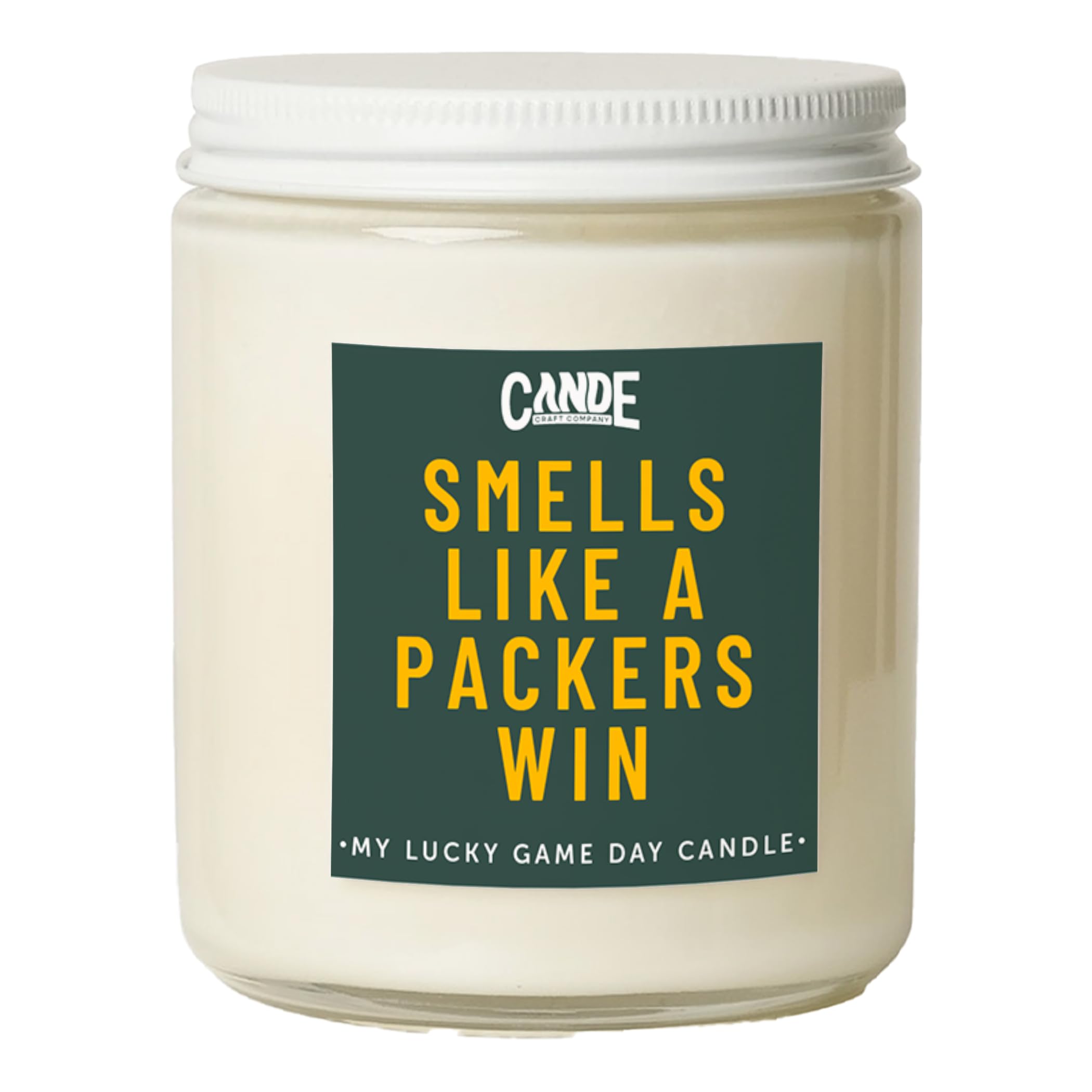 CE Craft - Smells Like A Packers Win Candle - Football Themed Candle, Gift for Dad, Gift for Son, Sports Gift, Packers Themed Ca