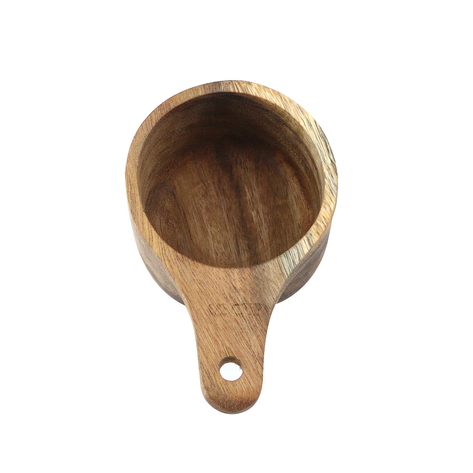 Oedema Wood Measuring Cup Kitchen Utensils 1/2 Cup, For Measuring Liquid, Flour, Nuts