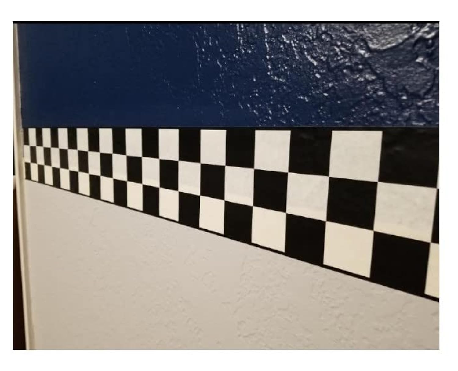 Checkered Flag Cars Wallpaper Border-4.5 Inch (Black Edge)-New Condition