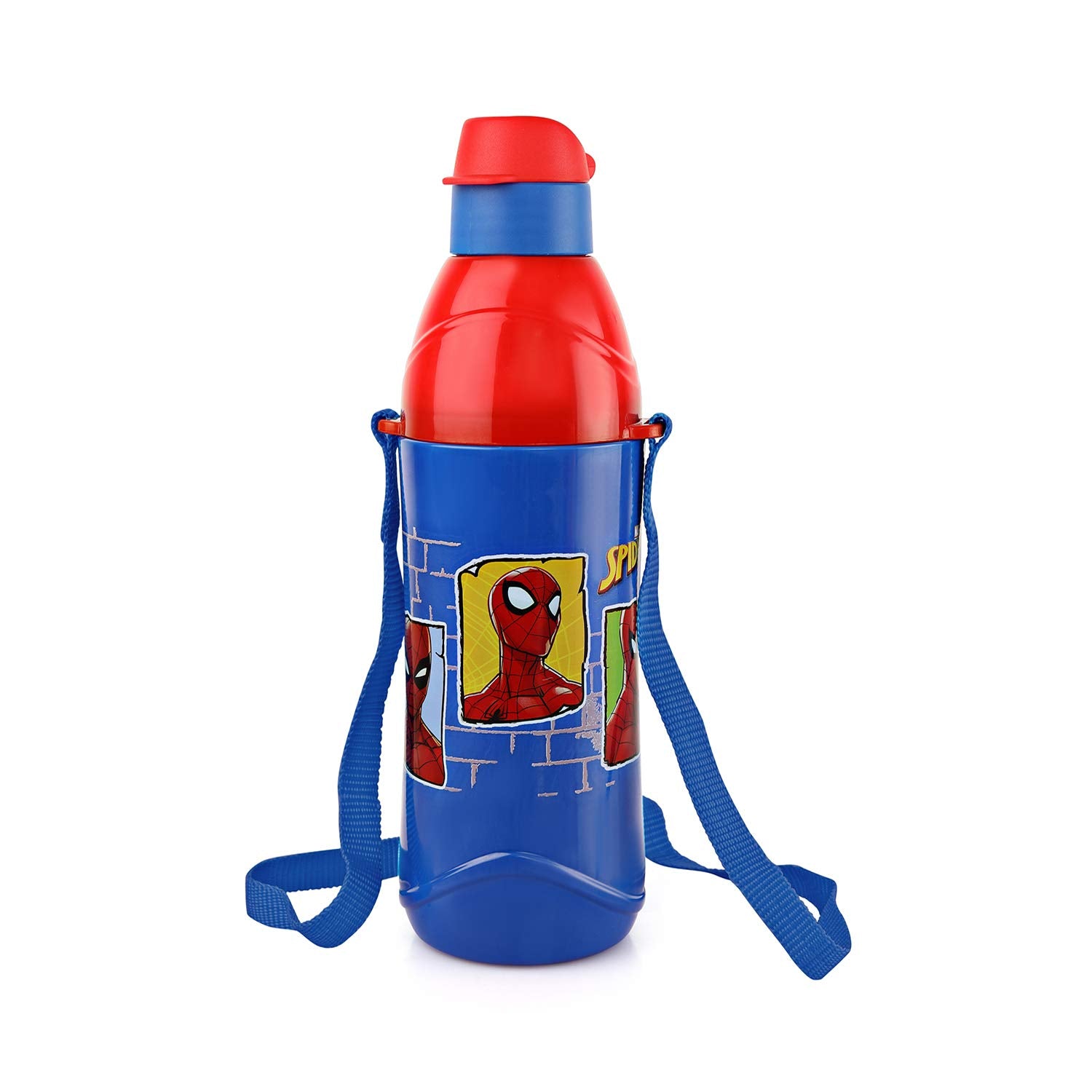 Cello Puro SteelX Kids Zee 900 Water Bottle | Spiderman Water Bottle | Leakproof | Cold Insulation | Pack Of 1 | 700Ml | Blue