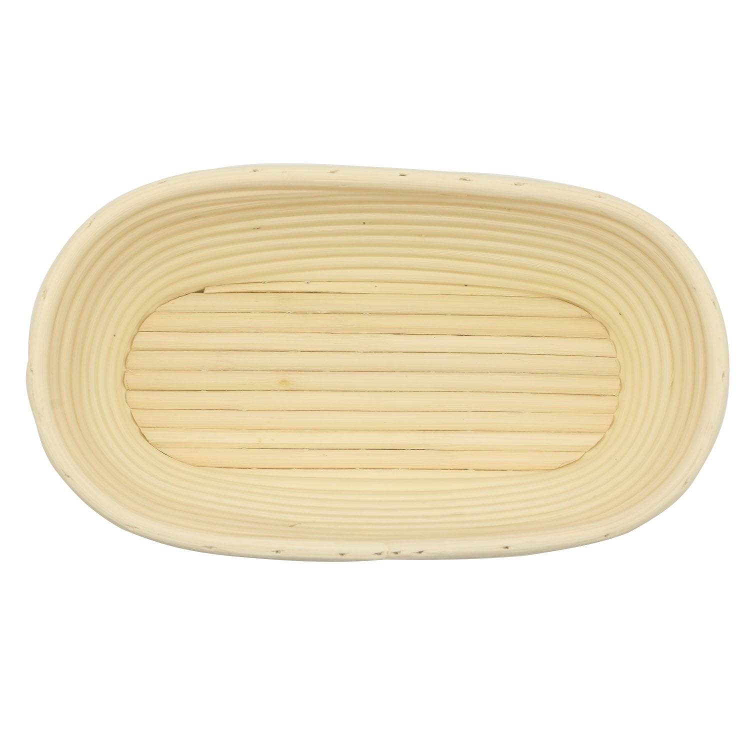 Stormshopping 9.8 Inch Oval Long Banneton Brotform Bread Dough Proofing Rising Rattan Basket & Liner